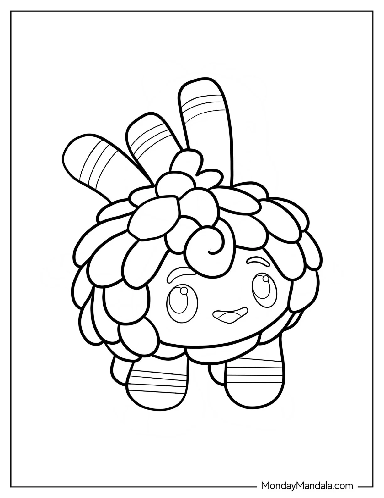Abby Hatcher Coloring Page Of Simple Otis Outline For Preschoolers coloring page