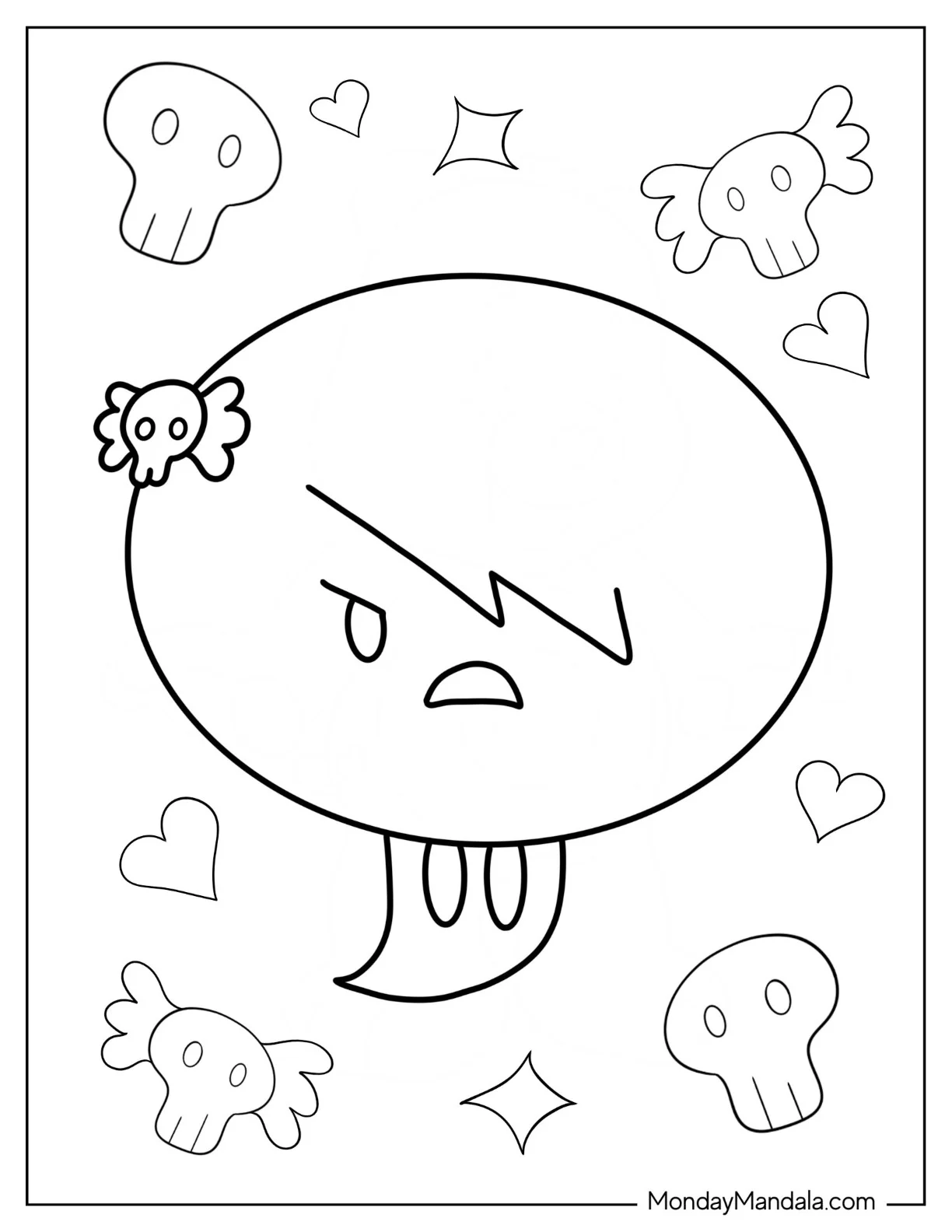 The Amazing World Of Gumball Coloring Page Of Carrie Krueger Floating For Preschoolers coloring page