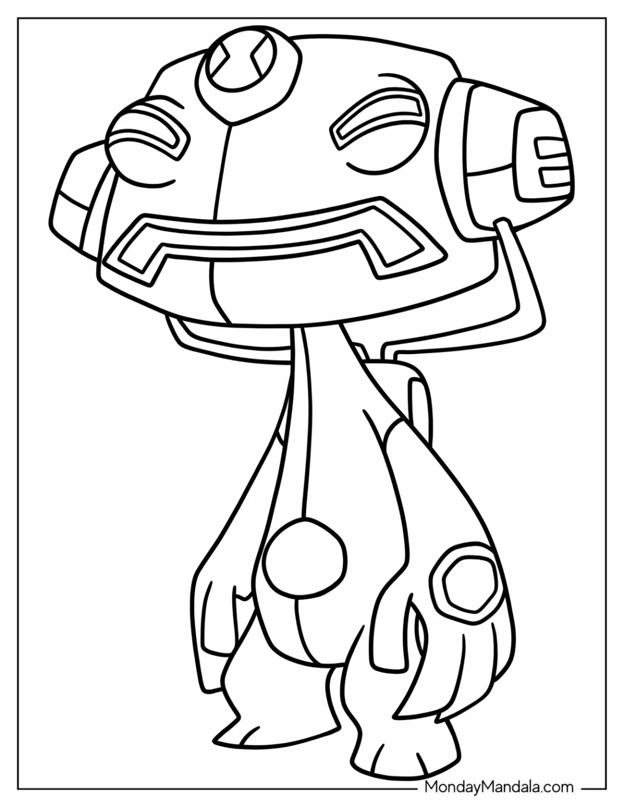 Ben 10 Coloring Page Of Cute Echo Echo For Preschoolers coloring page