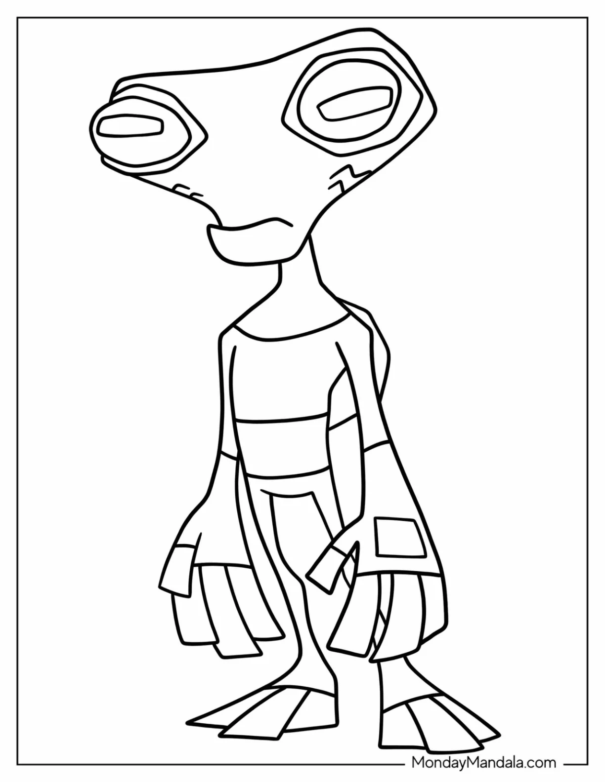 Ben 10 Coloring Page Of Grey Matter For Kids coloring page