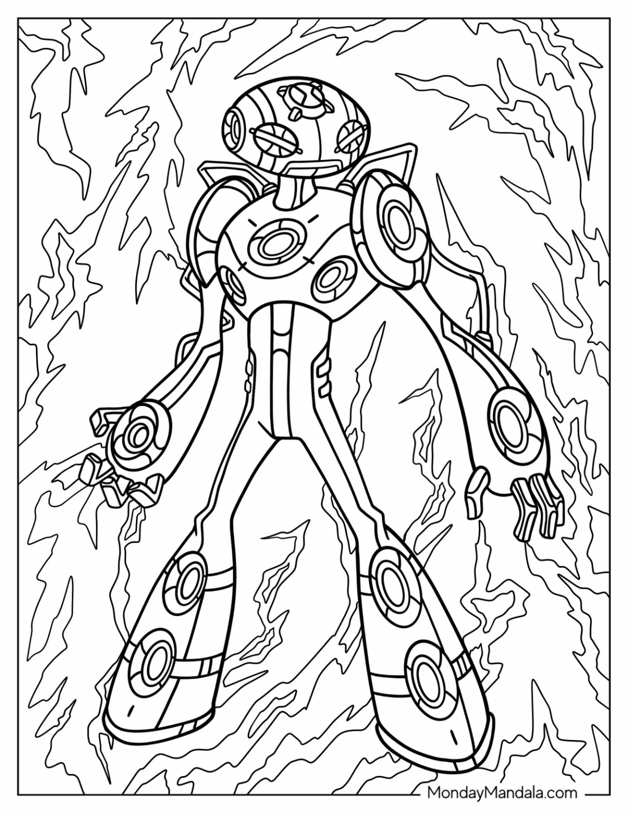 Ben 10 Coloring Page Of Ultimate Echo Echo Alien Form coloring page
