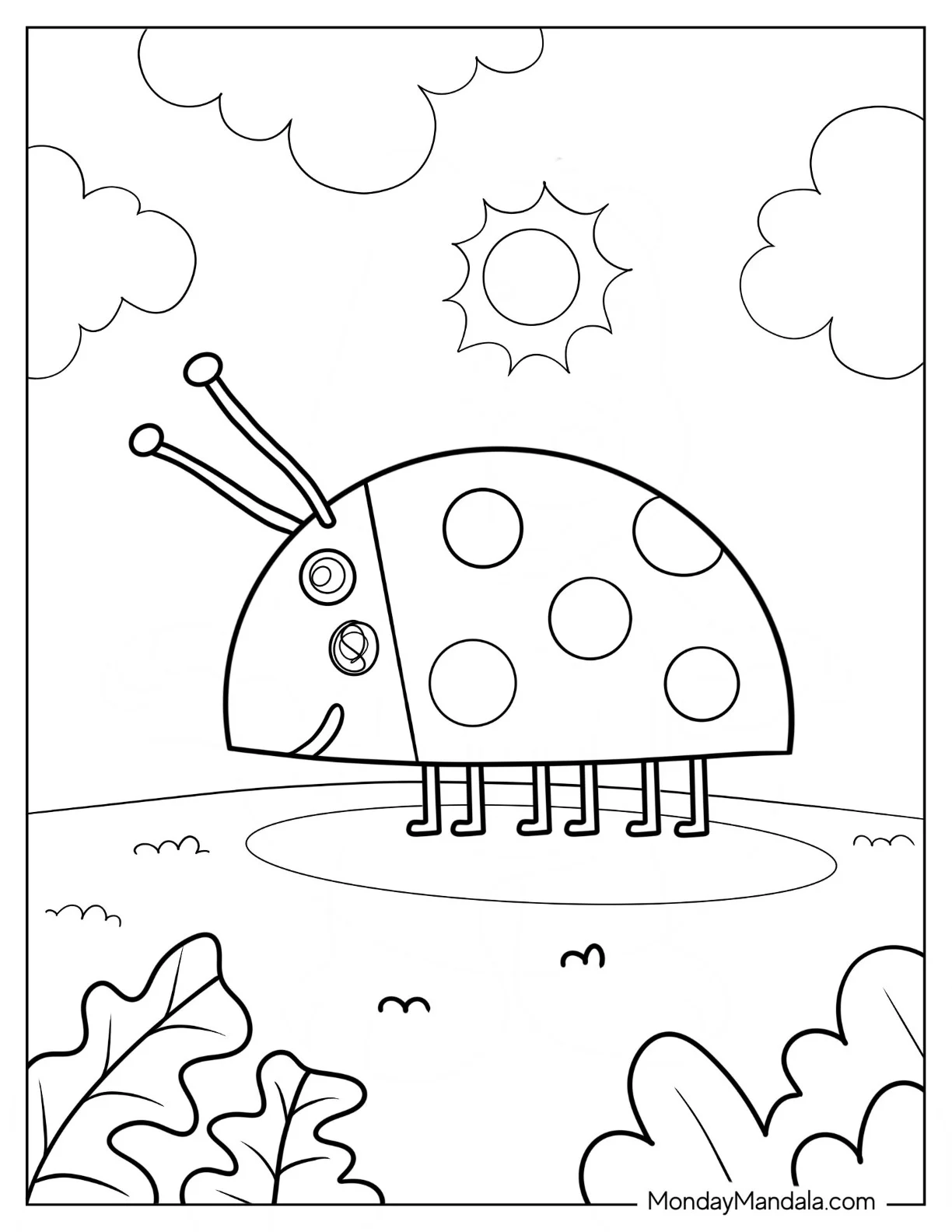 Ben And Holly Coloring Page Of Gaston Standing Under The Sun For Preschoolers coloring page