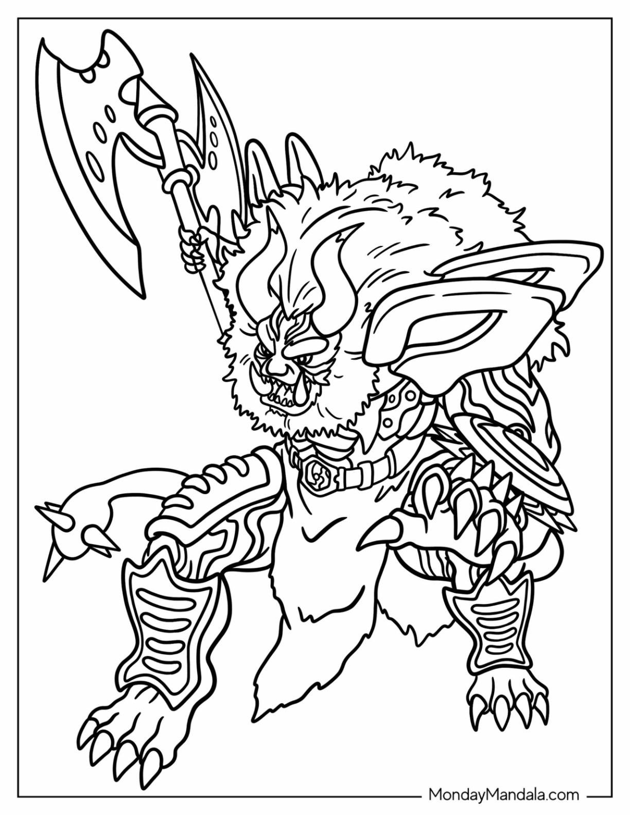 Beyblade Coloring Page Of Storm Spriggan Beast coloring page