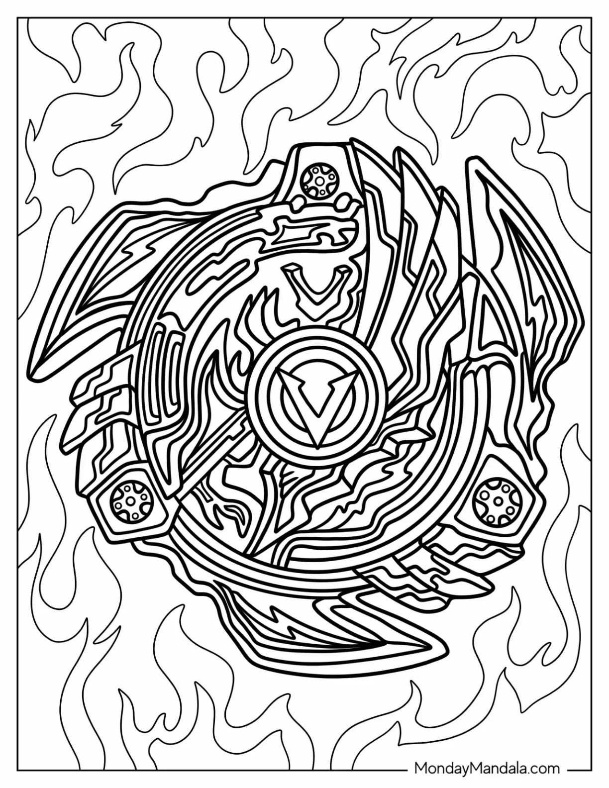 Beyblade Coloring Page Of Takara Tomy Beyblade Burst coloring page
