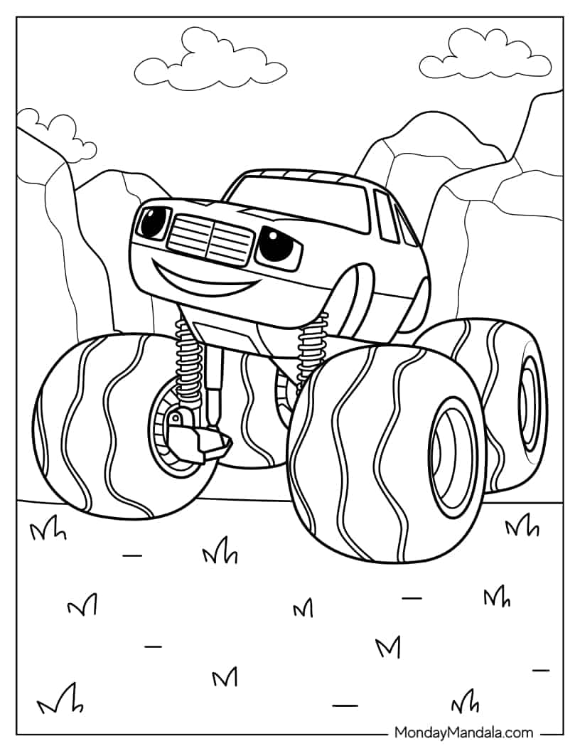Pickle Smiling to Color for Kids coloring page