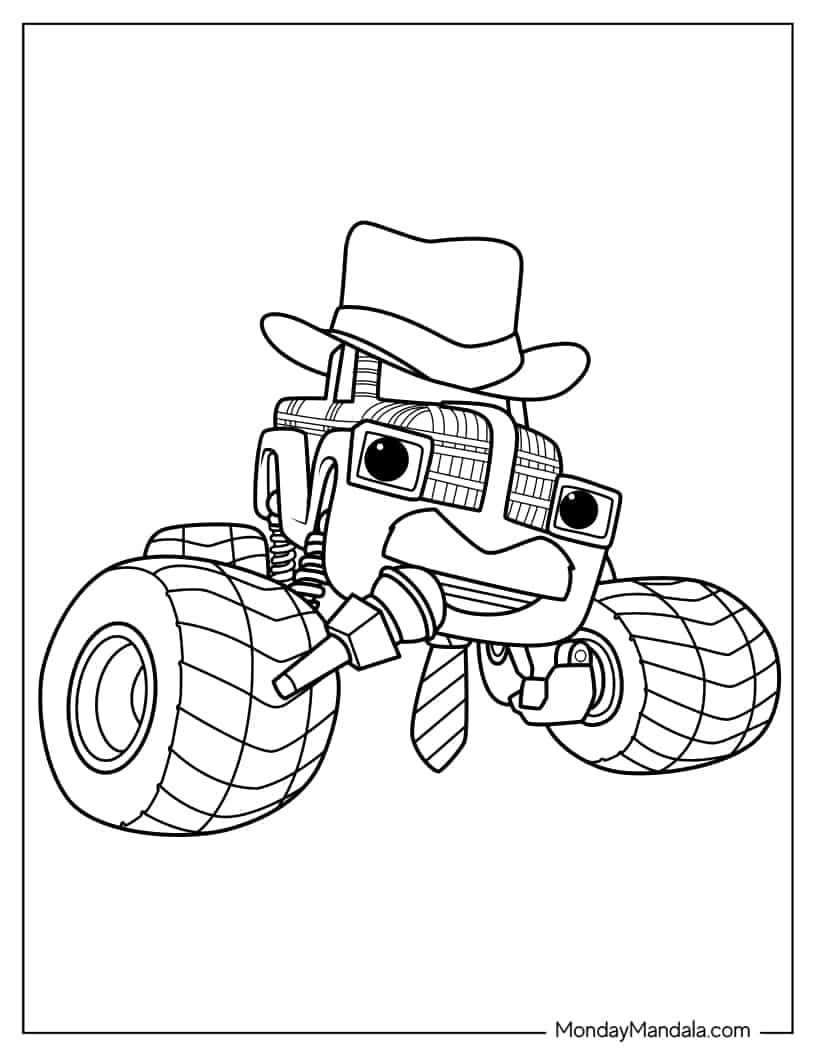 Simple Bump Bumperman to Color coloring page