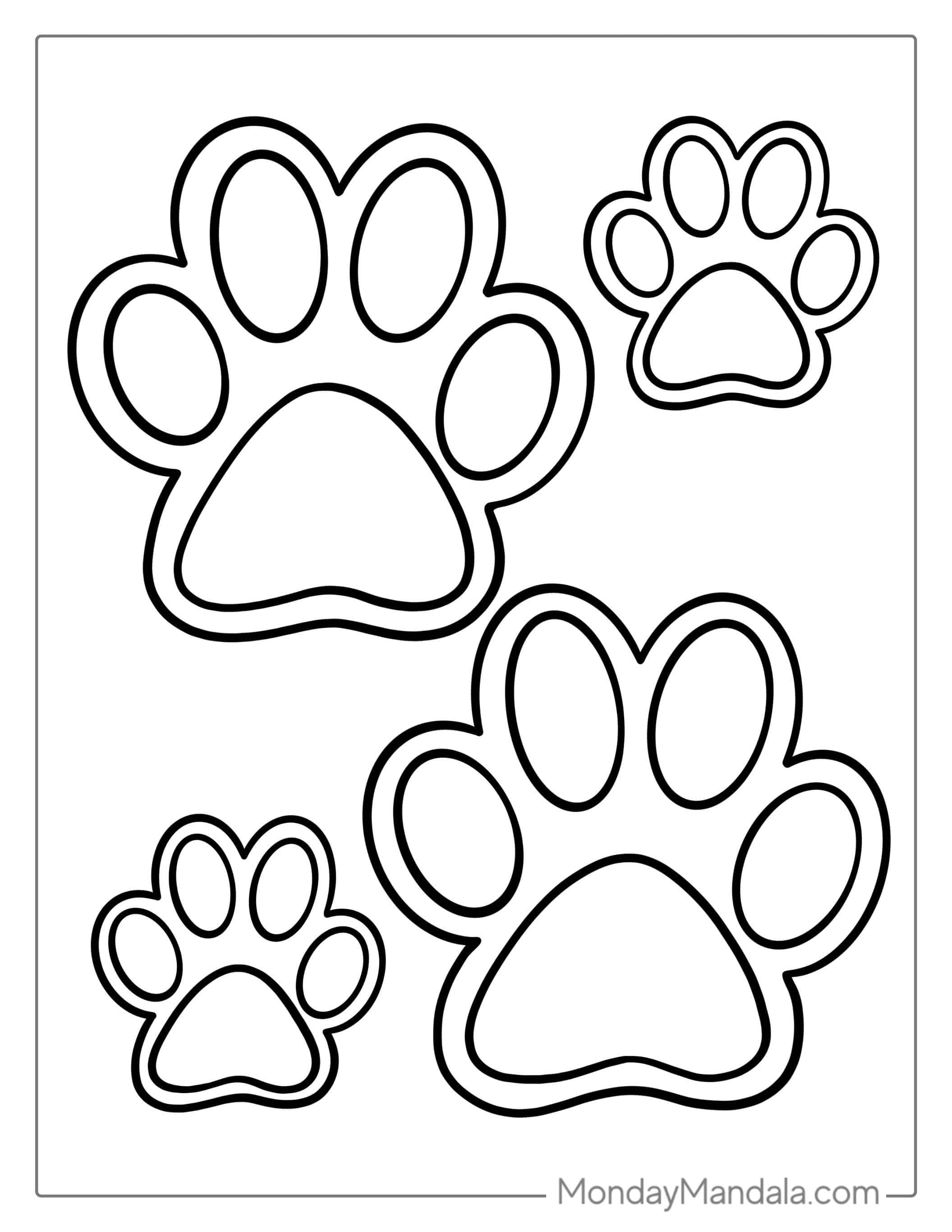 Blue_s Clues Paw Print Coloring Page coloring page
