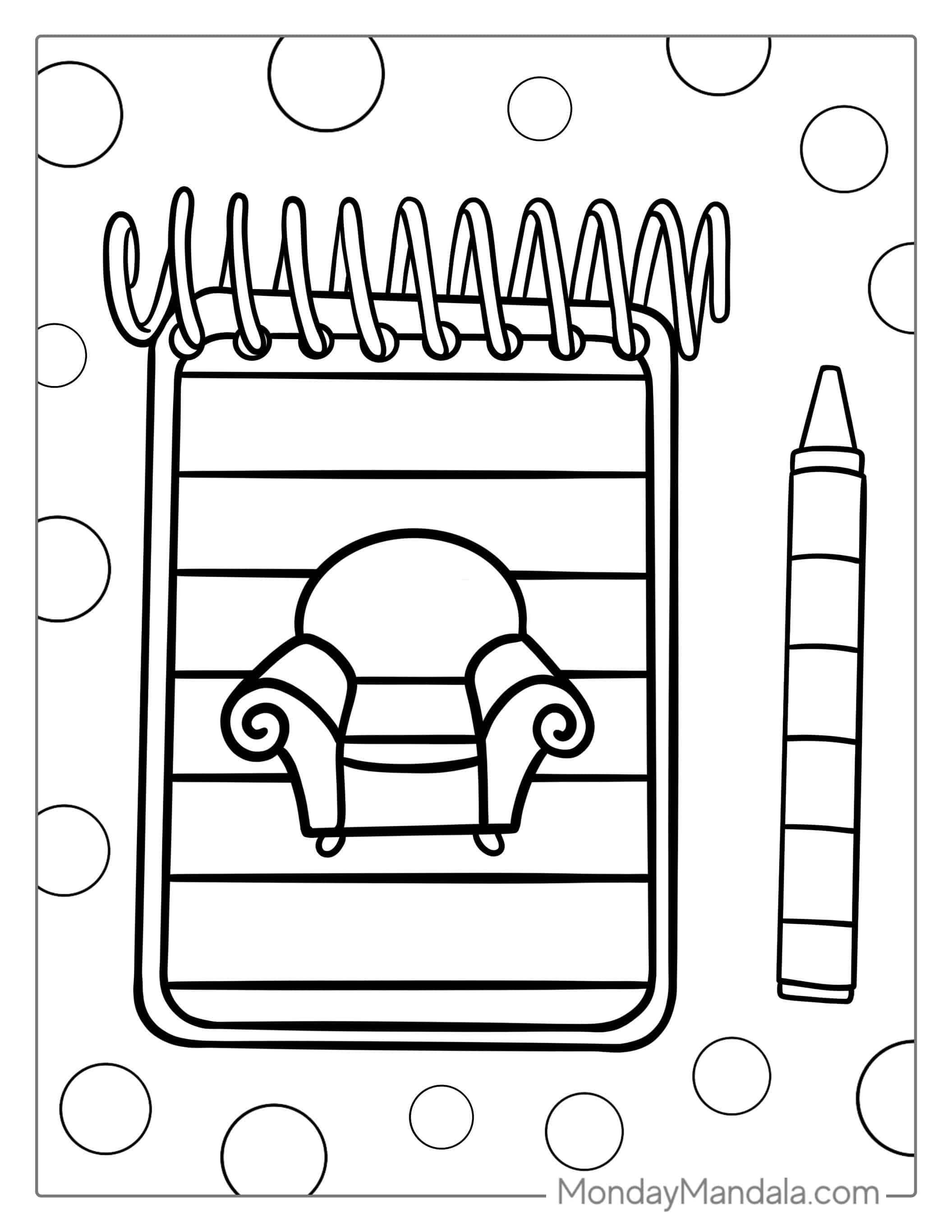 Coloring Page Of Blue_s Clues Notebook coloring page — printable line art