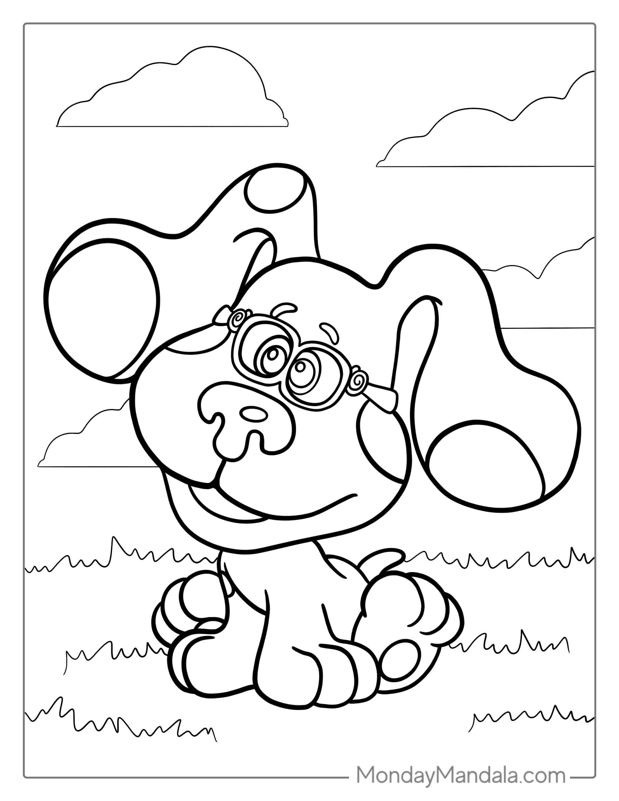 Magenta From Blue_s Clues Coloring Page For Kids coloring page
