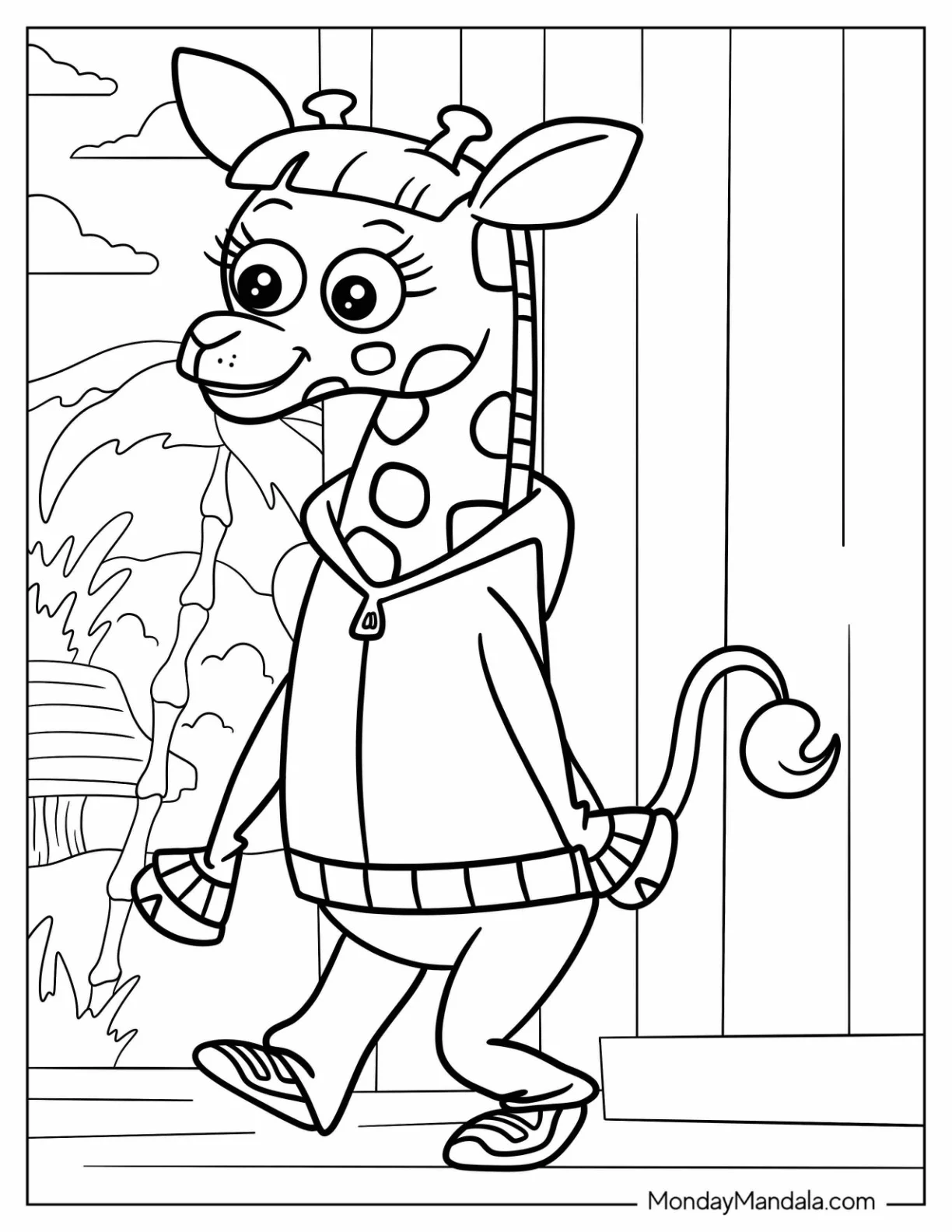 Gillian Grand Coloring Page For Kids coloring page — printable line art