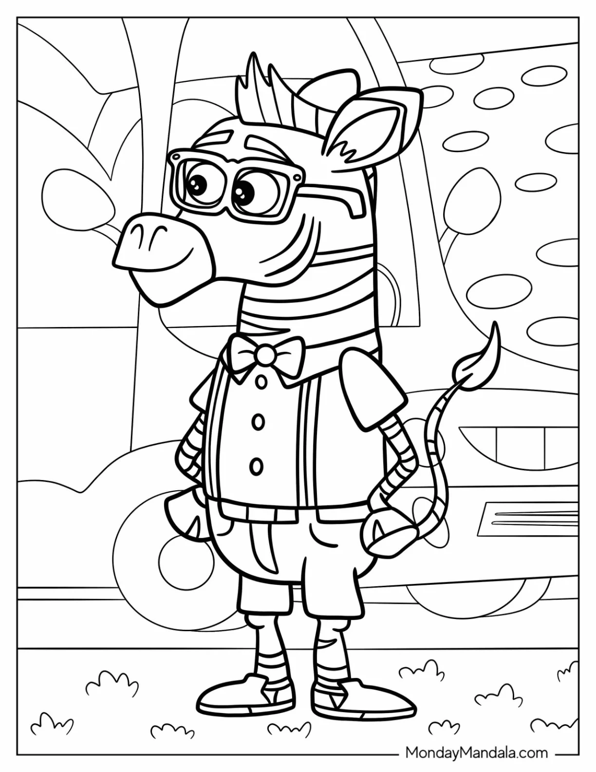 Ray Razzle From Chip And Potato Coloring Page coloring page — printable line art