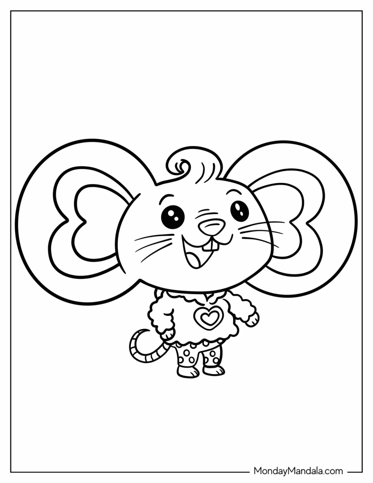 Simple Potato Coloring Sheet For Preschoolers coloring page — printable line art