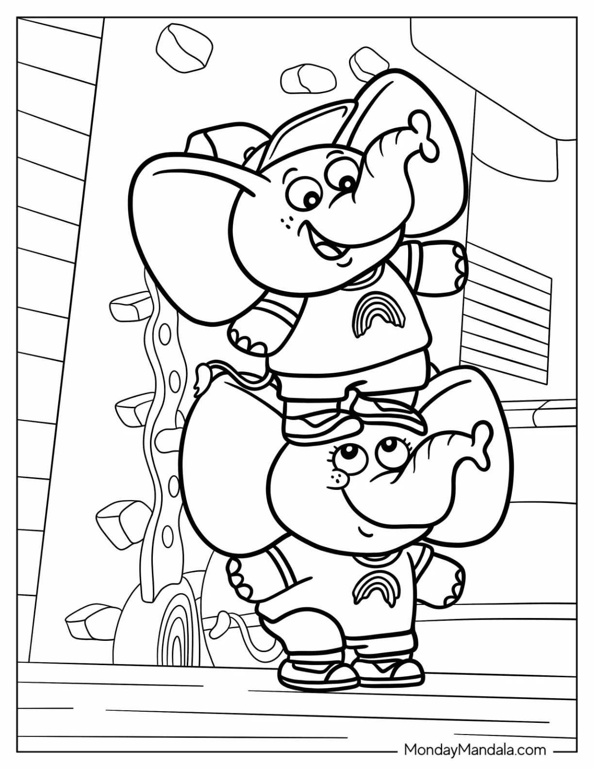 Stomp And Stamp Coloring Sheet coloring page