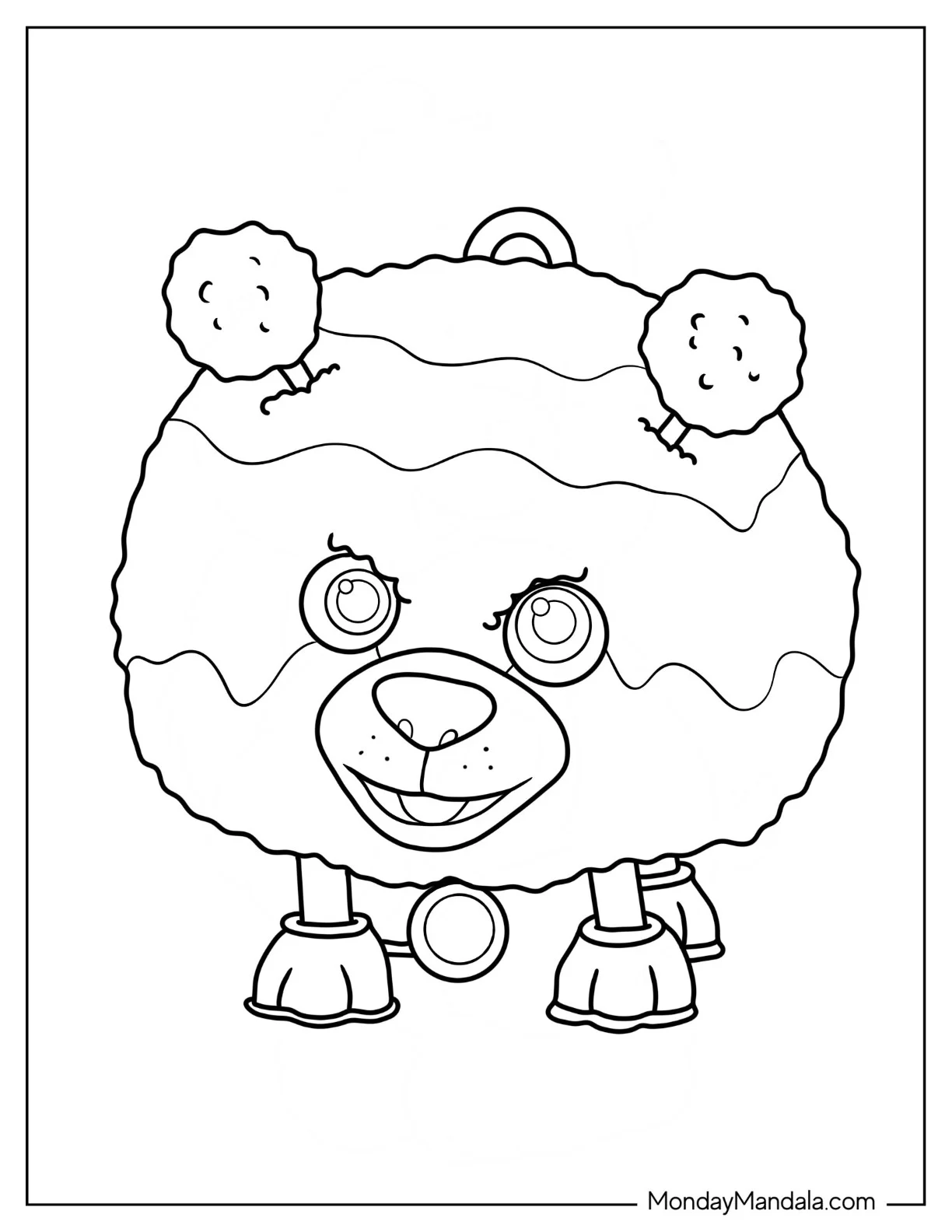 Doc McStuffins Coloring Page Of Simple Squibbles Outline For Preschoolers coloring page