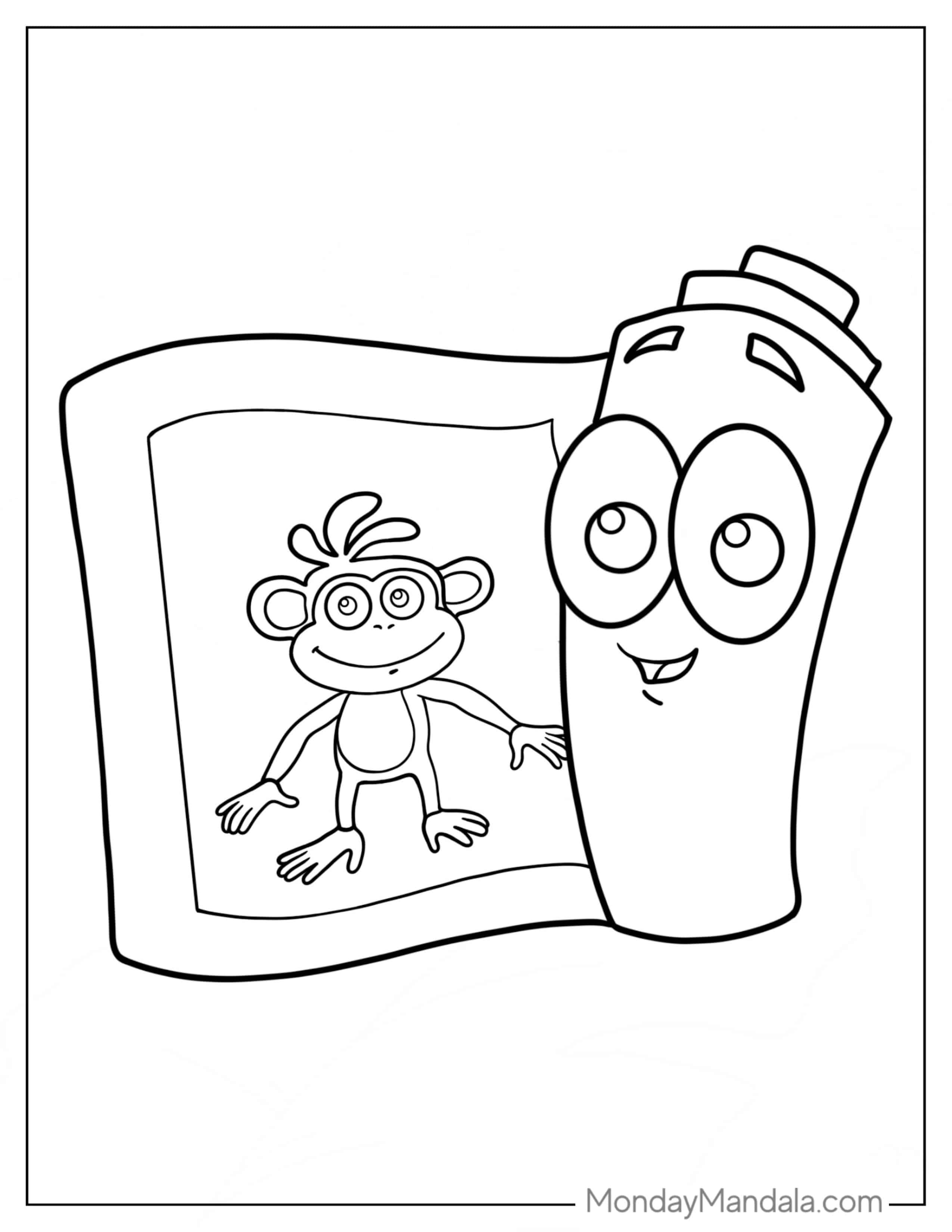 Coloring Sheet Of The Map coloring page