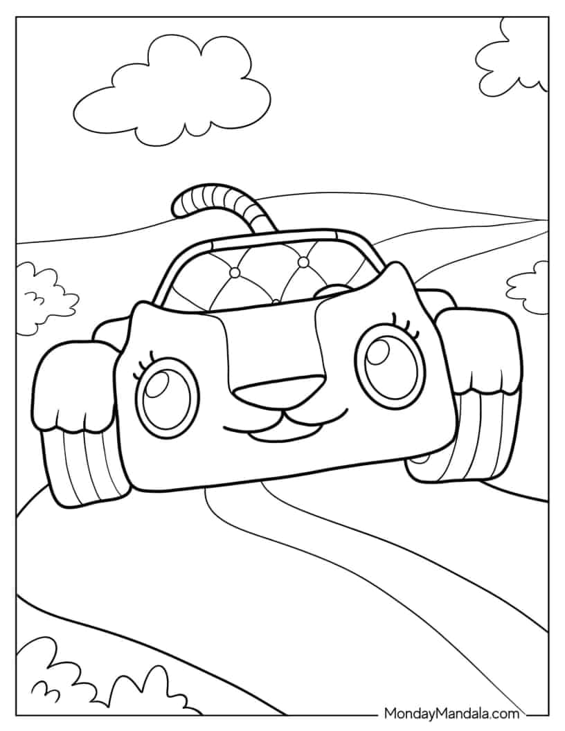 Easy Coloring Sheet Of Carlita coloring page