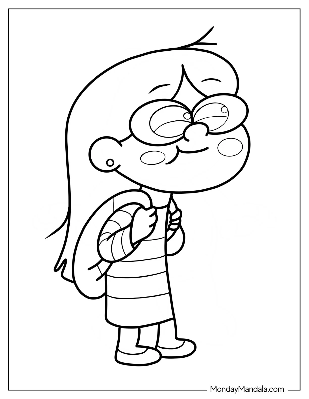 Easy Candy Chiu Outline Coloring Sheet coloring page