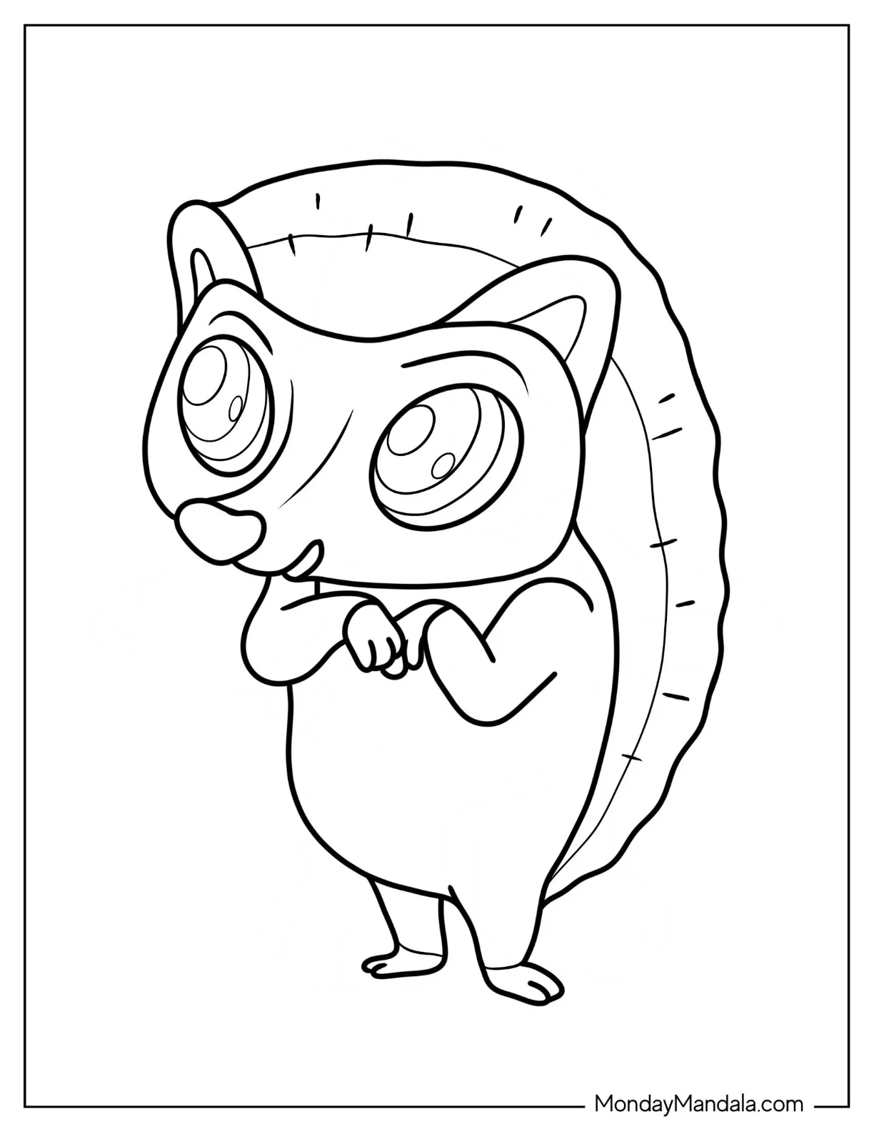 Easy Outline Of Winston Littlest Pet Shop Coloring Page coloring page