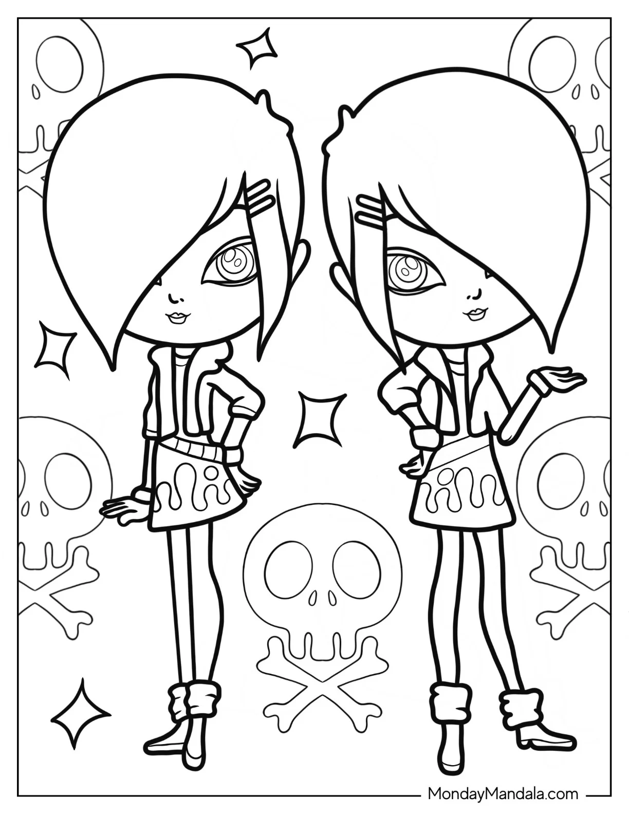 Littlest Pet Shop Coloring Page Of Biskit Twins coloring page — printable line art