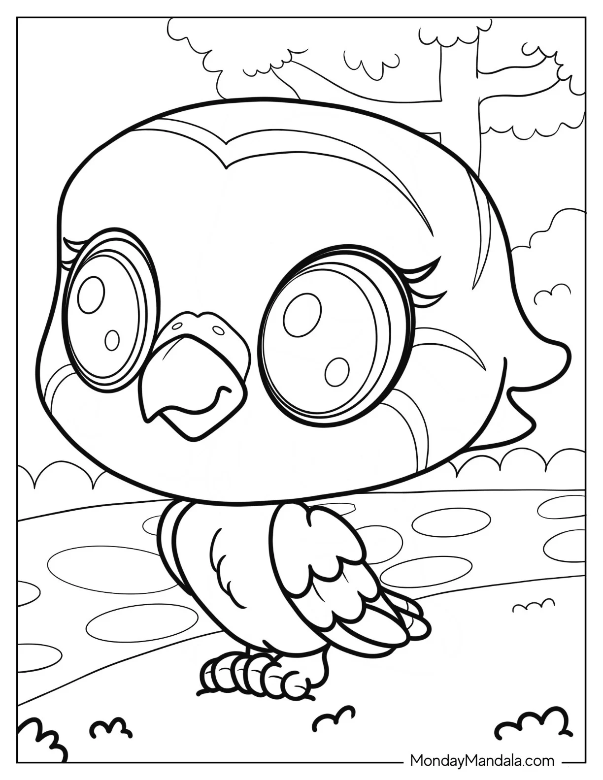 Littlest Pet Shop Coloring Page Of Edie Von Keet For Preschoolers coloring page — printable line art