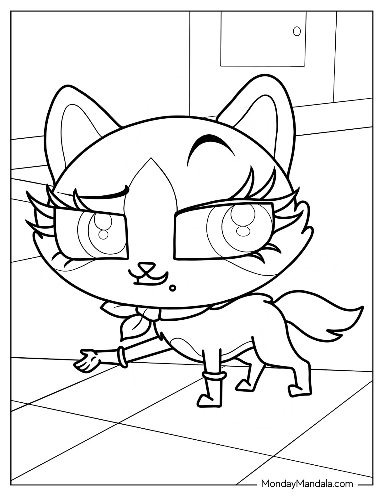 Littlest Pet Shop Coloring Page Of Simple Felina Meow coloring page