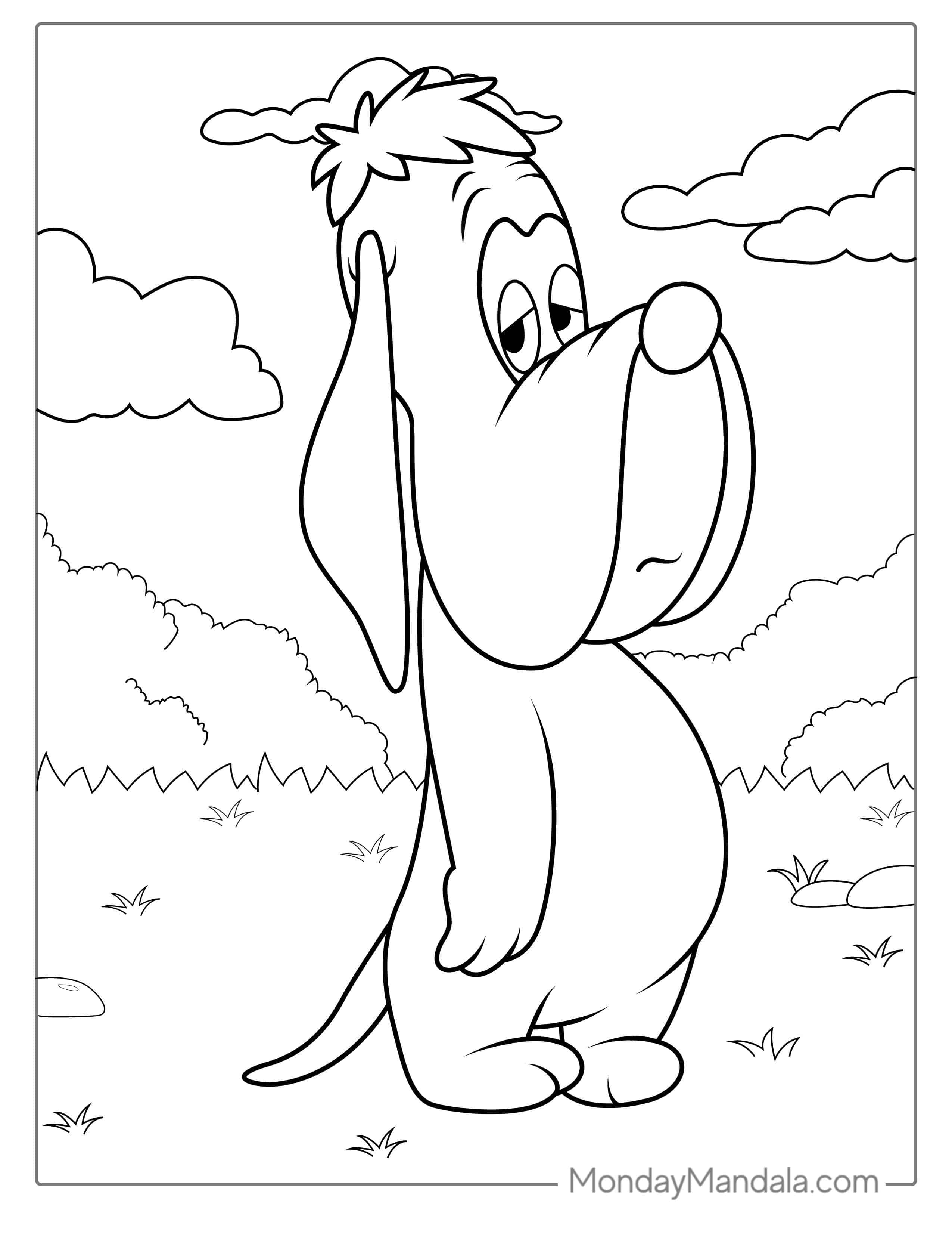 Willoughby Dog From Looney Tunes To Color coloring page