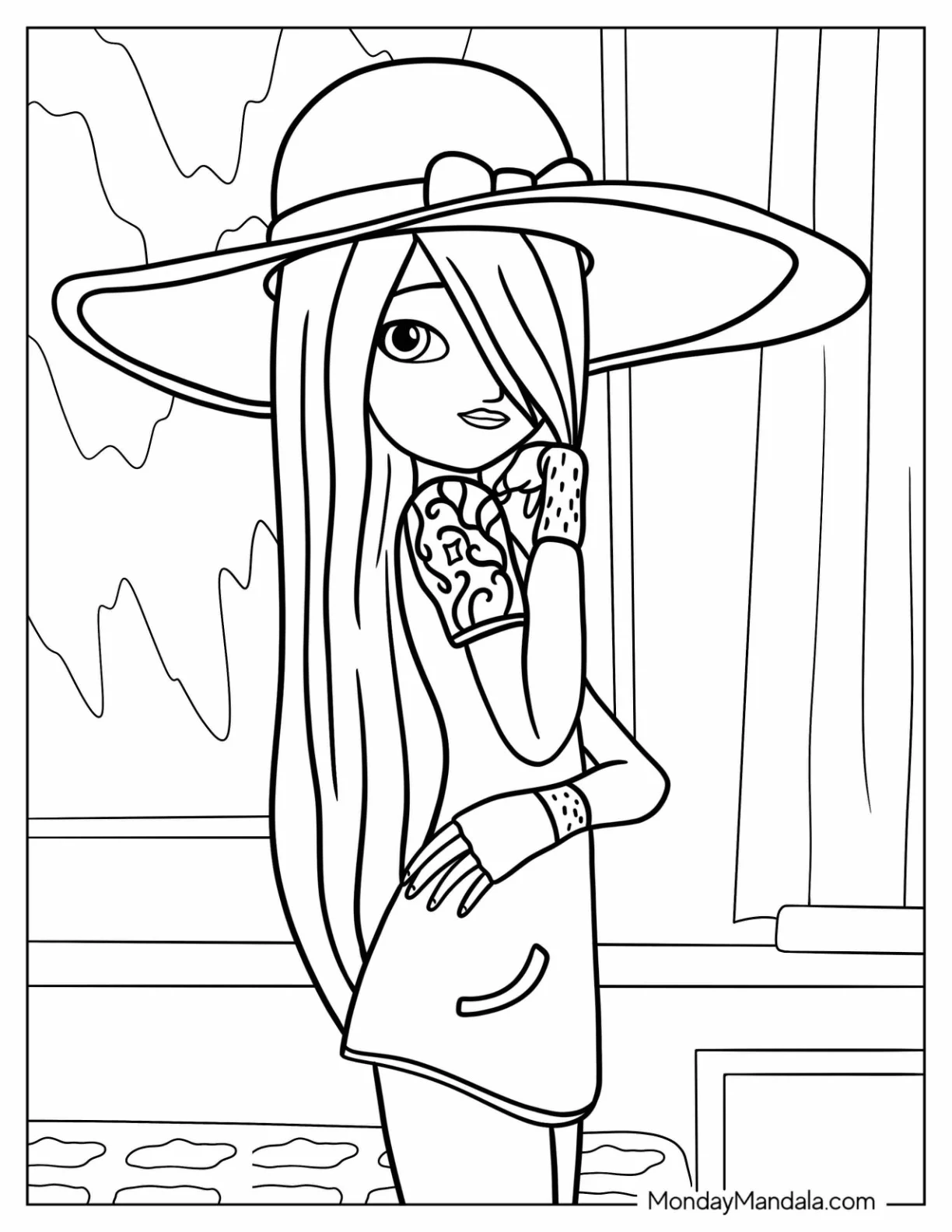 Miraculous Ladybug Coloring Page Of Easy Juleka Couffaine For Kids coloring page