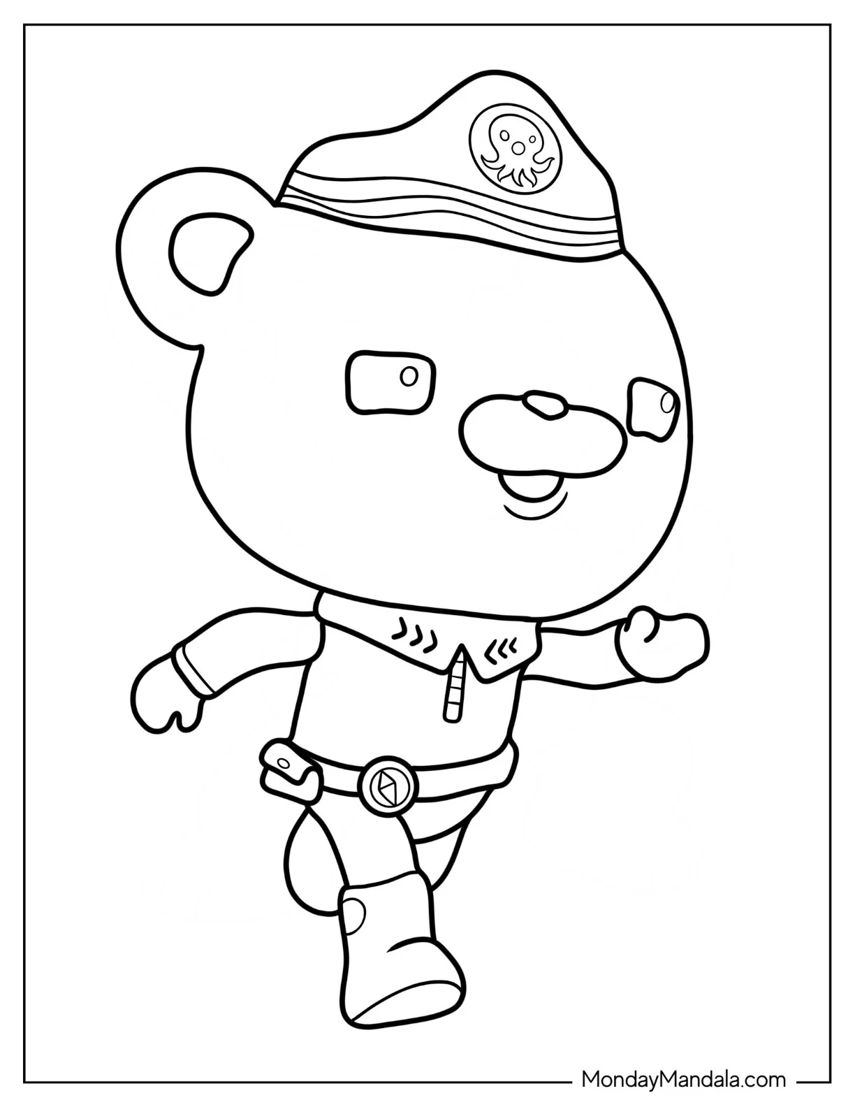 Octonauts Coloring Page Of Captain Barnacles For Kids coloring page
