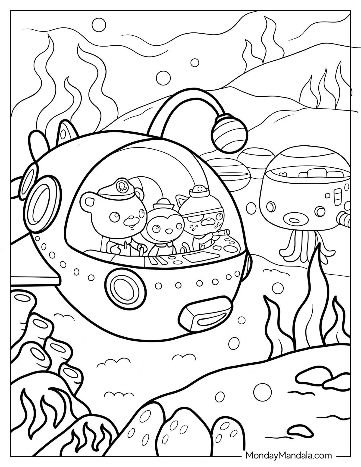 Octonauts Coloring Page Of In Octopod coloring page