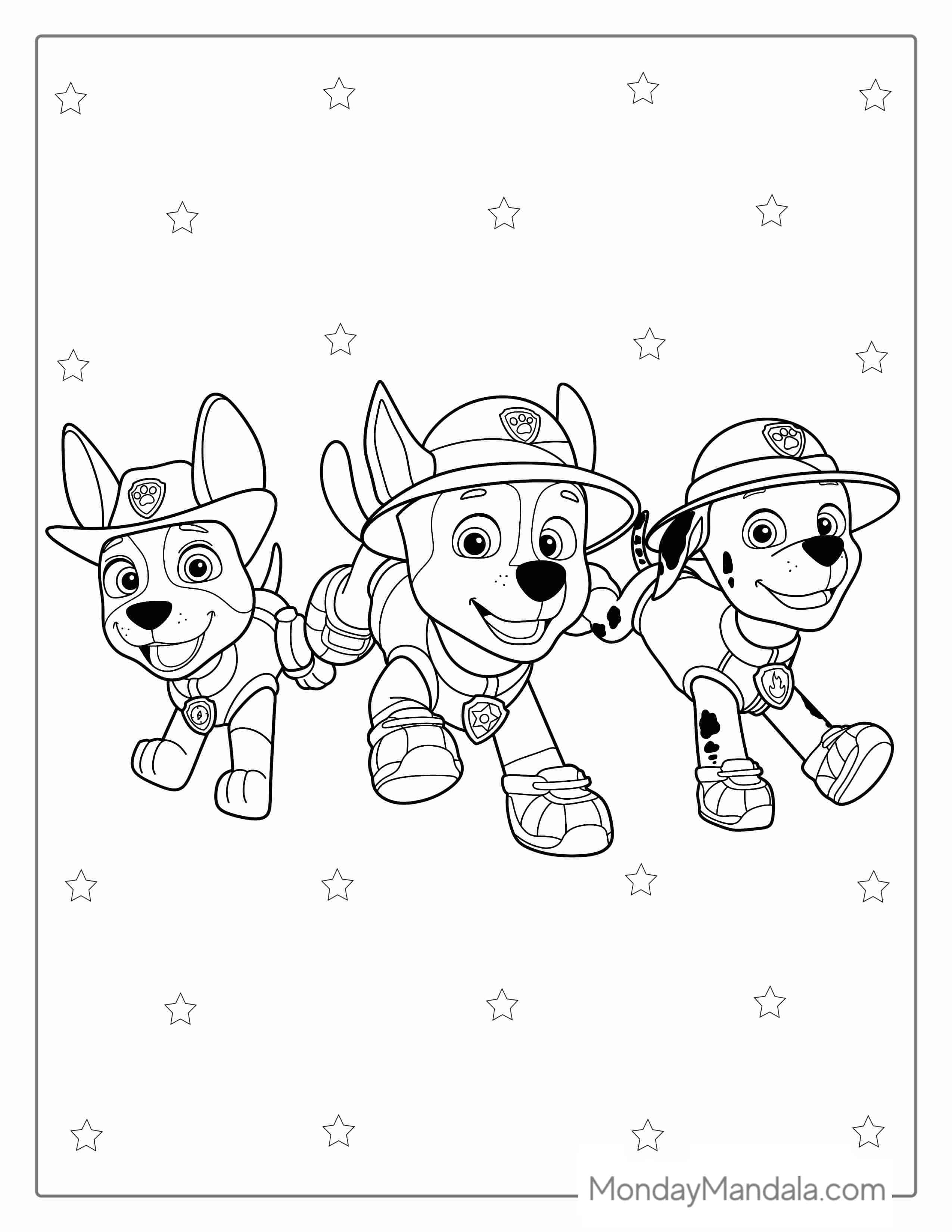 Paw Patrol Friends Coloring Sheet(1) coloring page