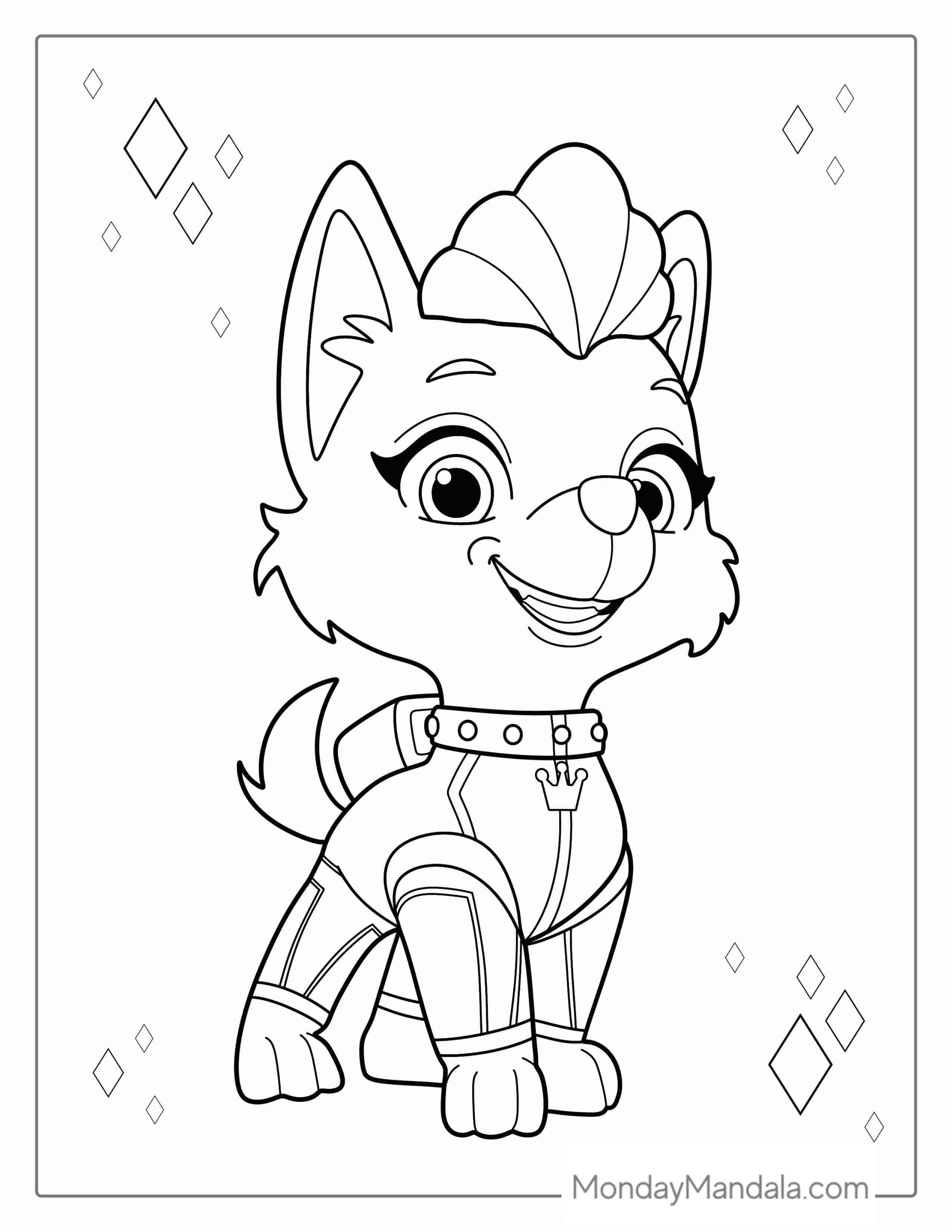 Sweetie From Princess of Barkingburg To Color coloring page
