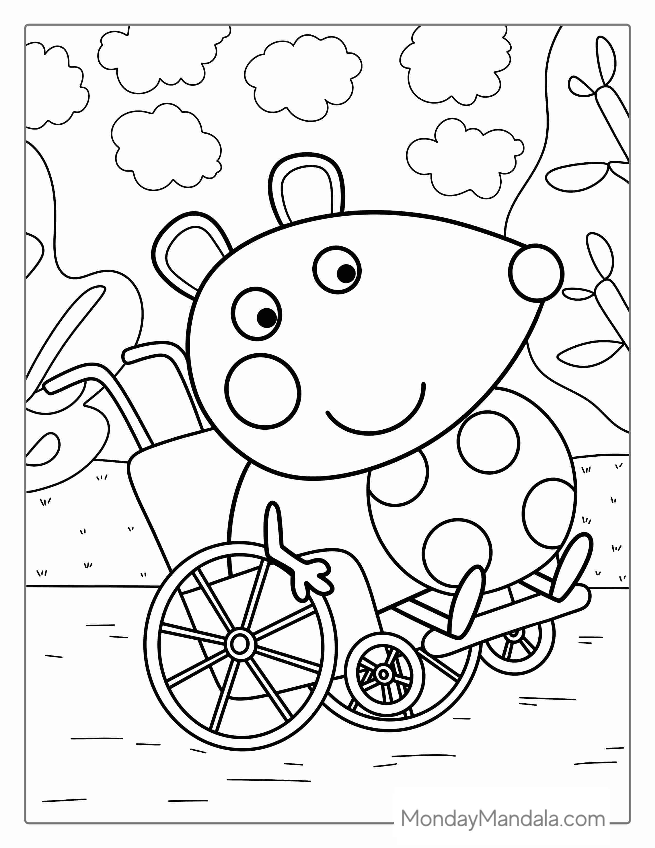 Mandy The Mouse Coloring Page coloring page — printable line art