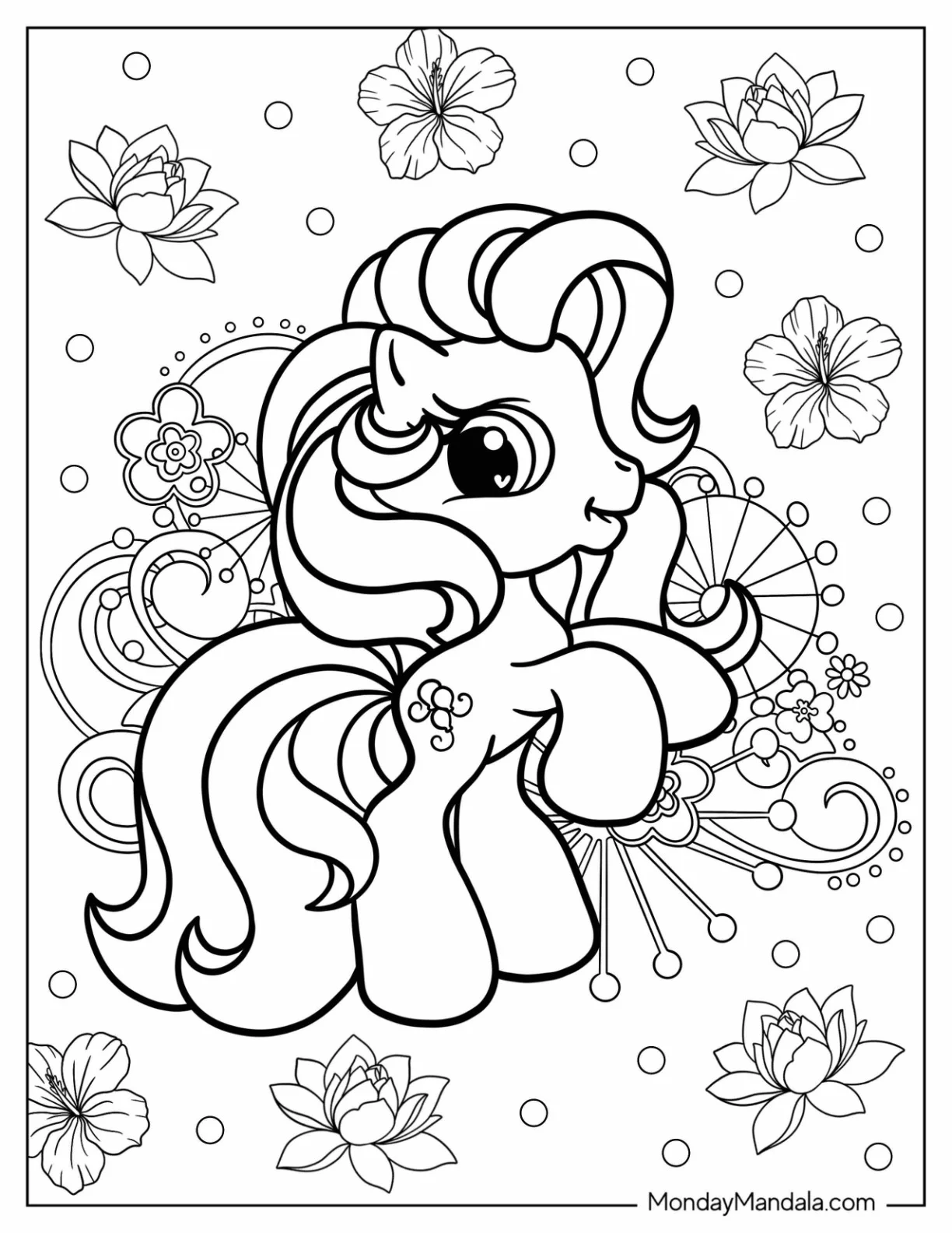 Elegant Pinkie Pie Coloring Page For Kids coloring page
