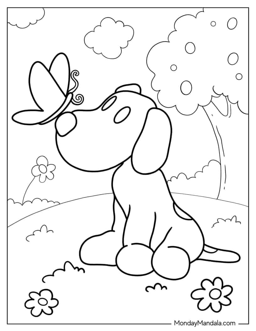 Loula With A Butterfly On Her Nose coloring page