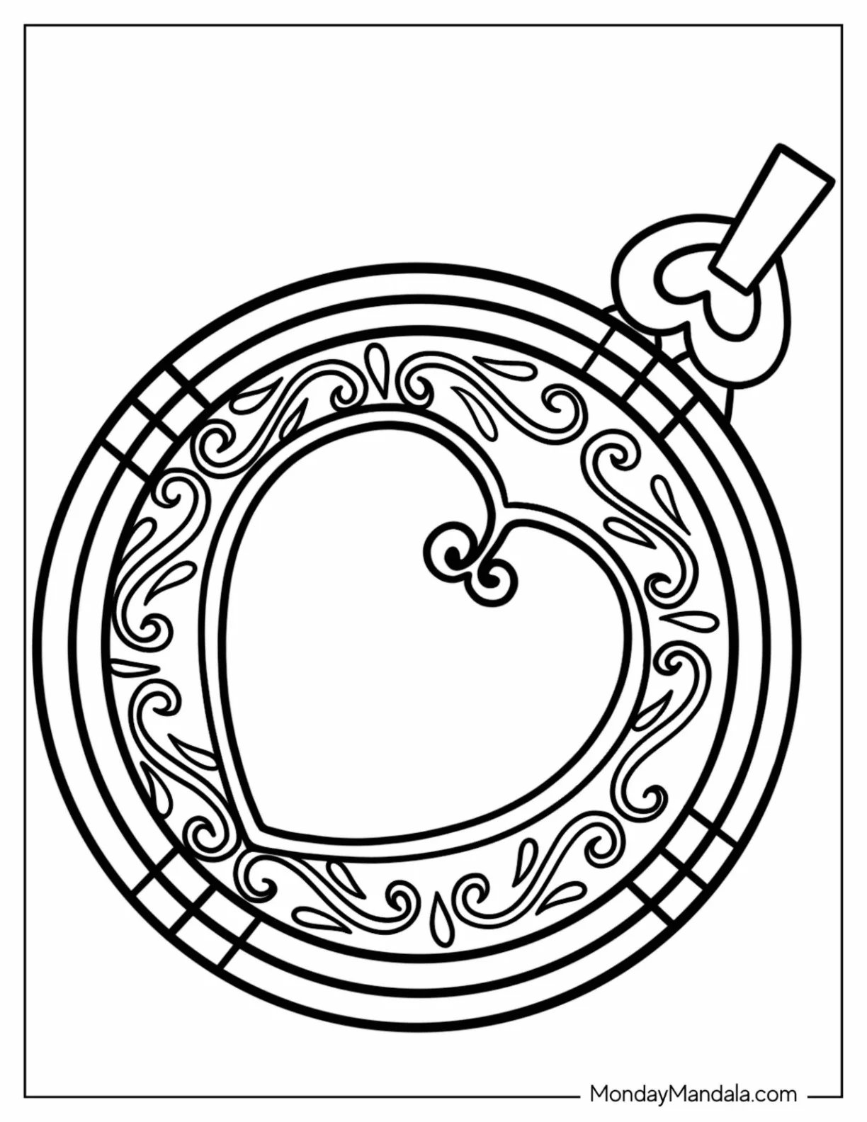 Polly Pocket Coloring Page Of Locket coloring page — printable line art