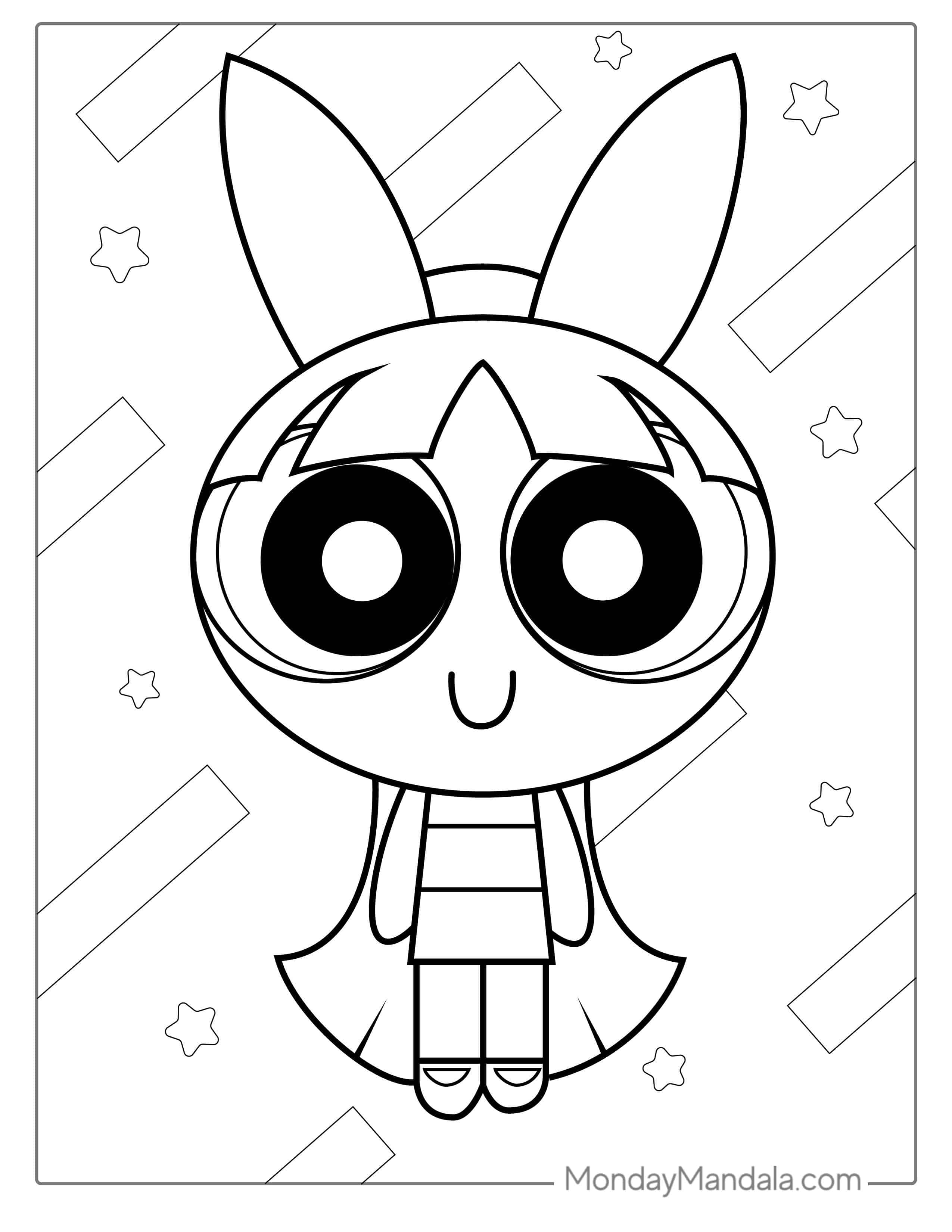 Blossom Coloring Page For Kids coloring page