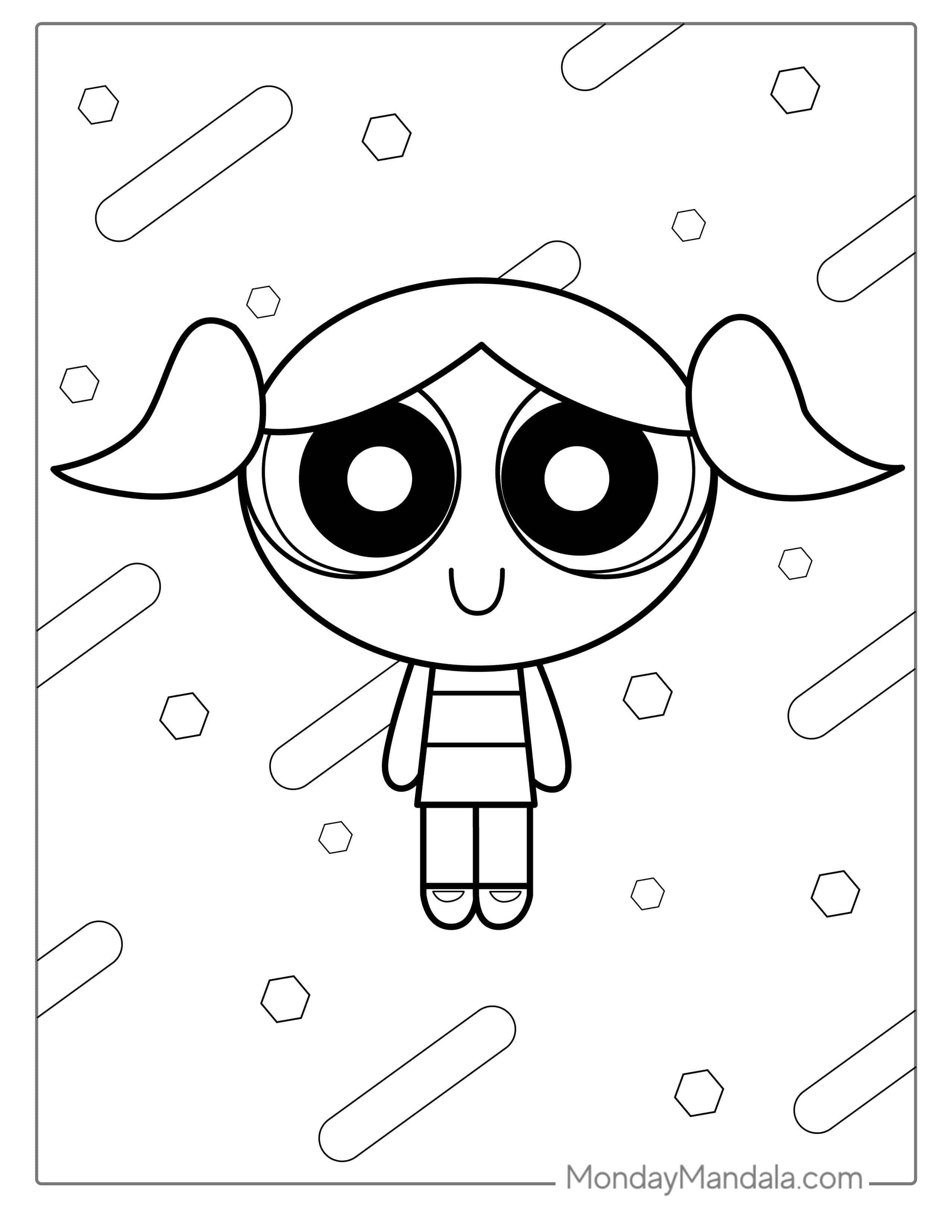 Bubbles Coloring Page For Kids coloring page