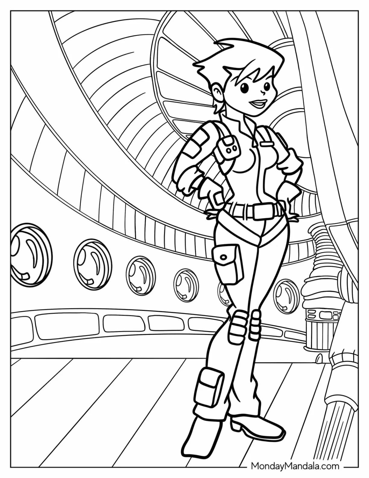 Rescue Bots Coloring Page Of Dani Burns coloring page