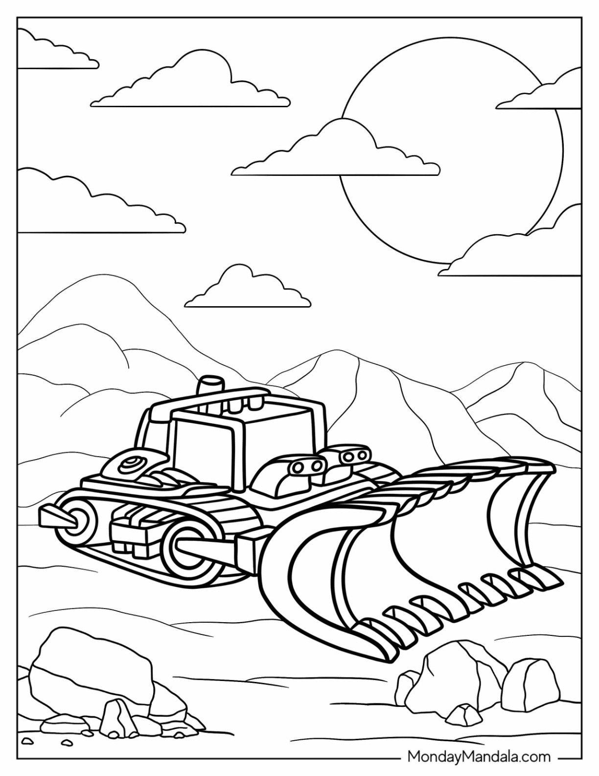 Transformers Rescue Bots Coloring Page Boulder Car Form coloring page — printable line art