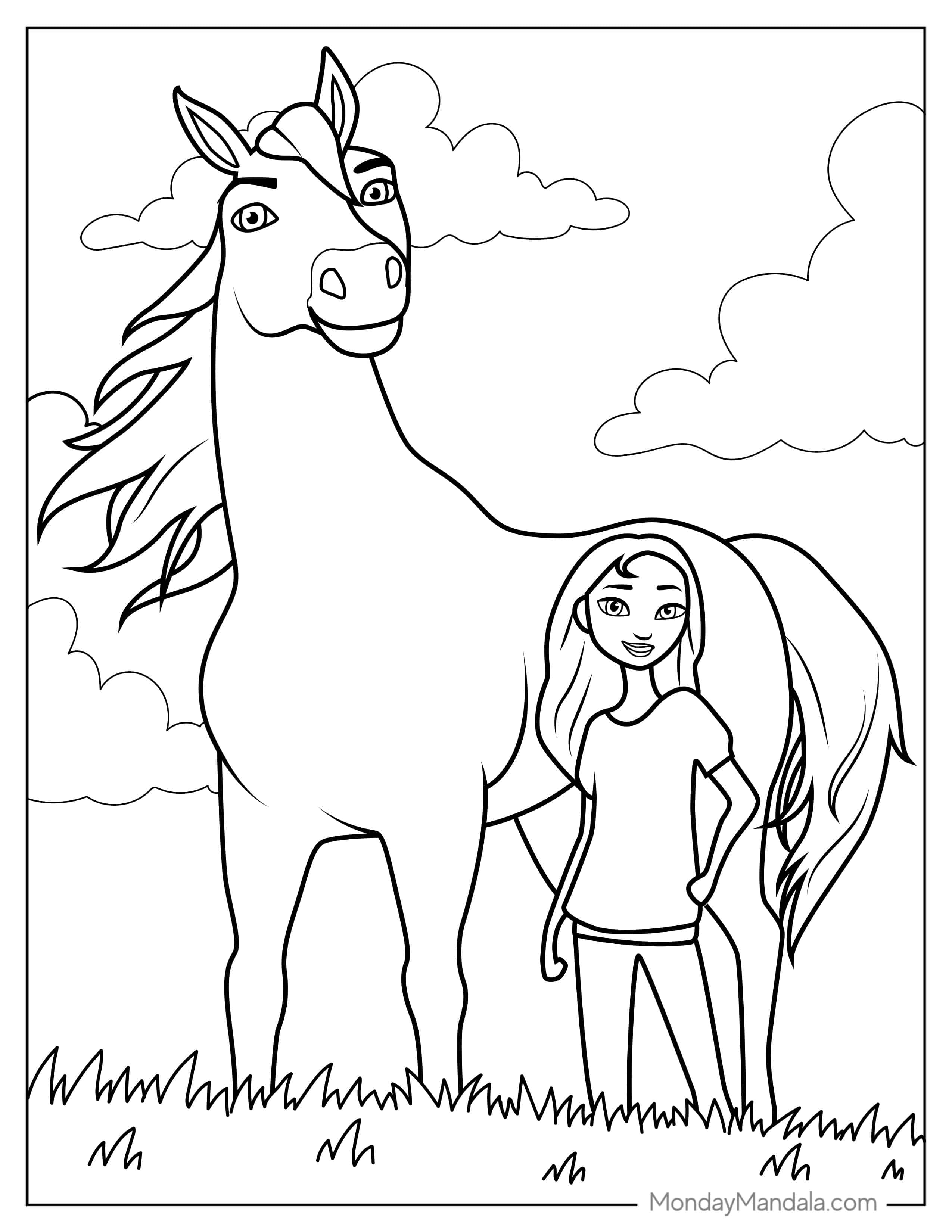 Pru And Chica Linda Coloring Sheet coloring page