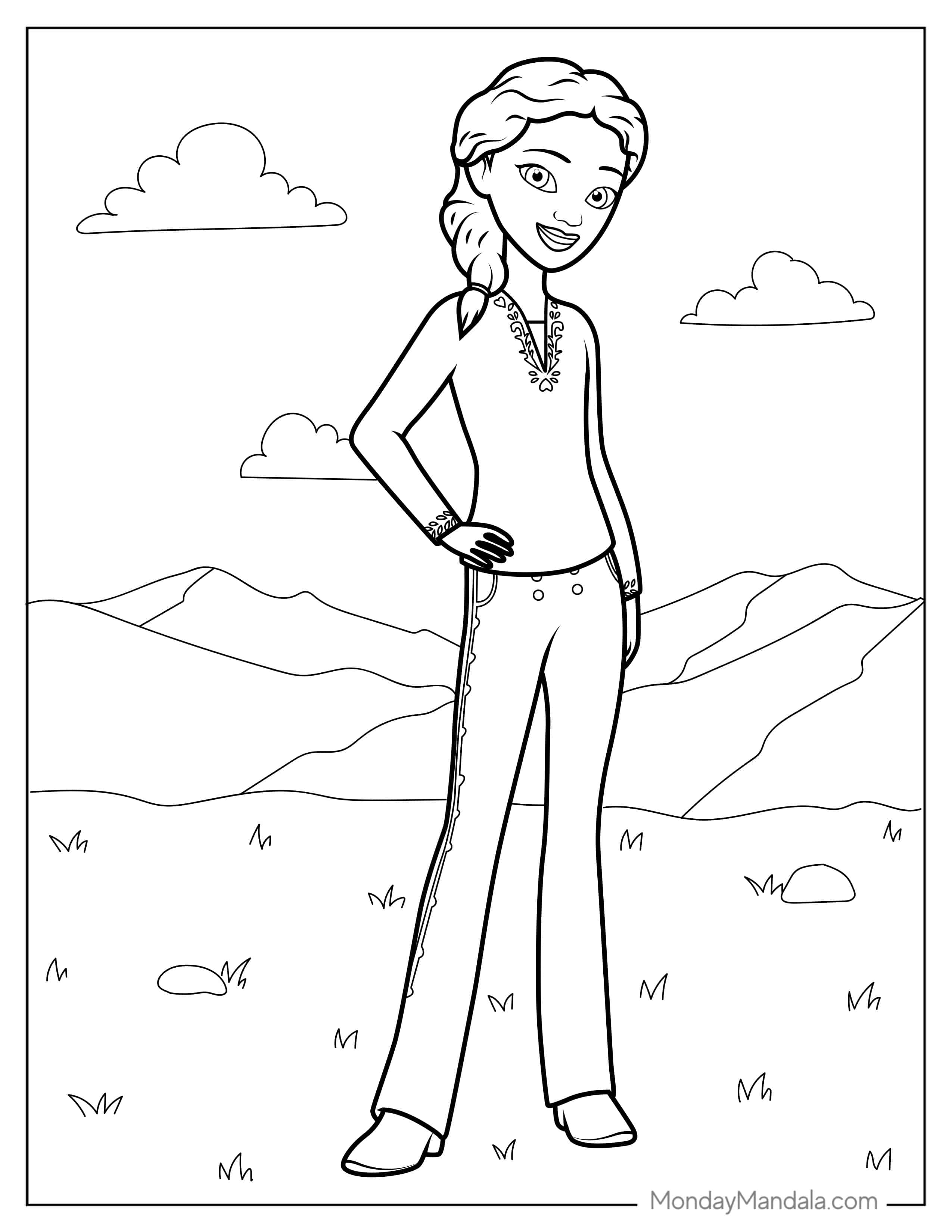 Pru Granger Coloring Page coloring page