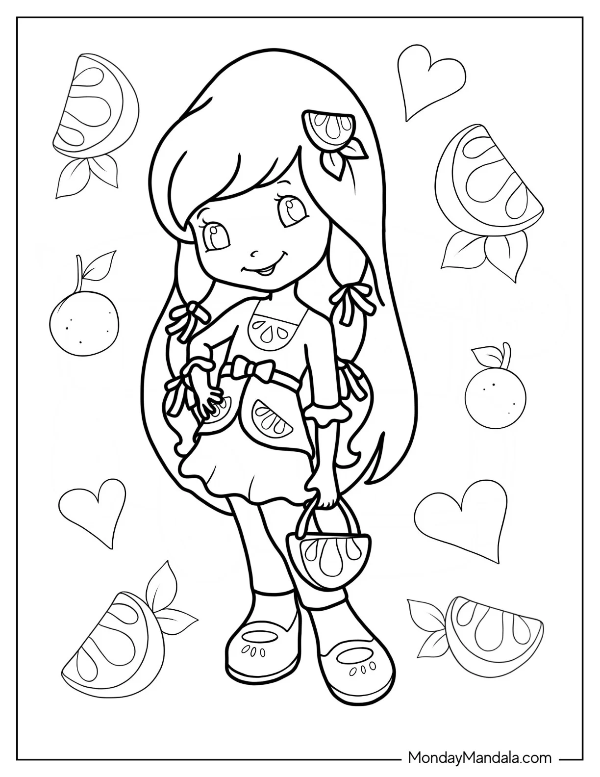 Strawberry Shortcake Coloring Page of Lemon Meringue coloring page