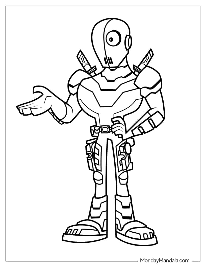 Coloring Sheet Of Slade Wilson Deathstroke coloring page