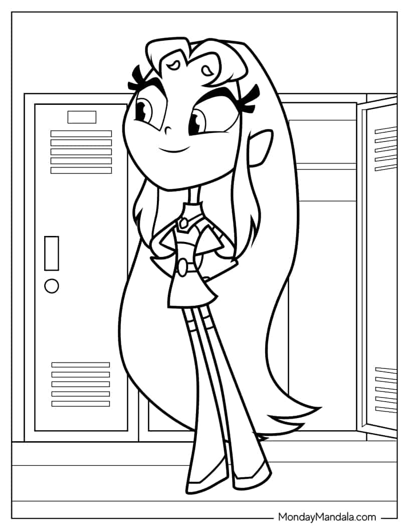 Kawaii Jinx Coloring Sheet coloring page
