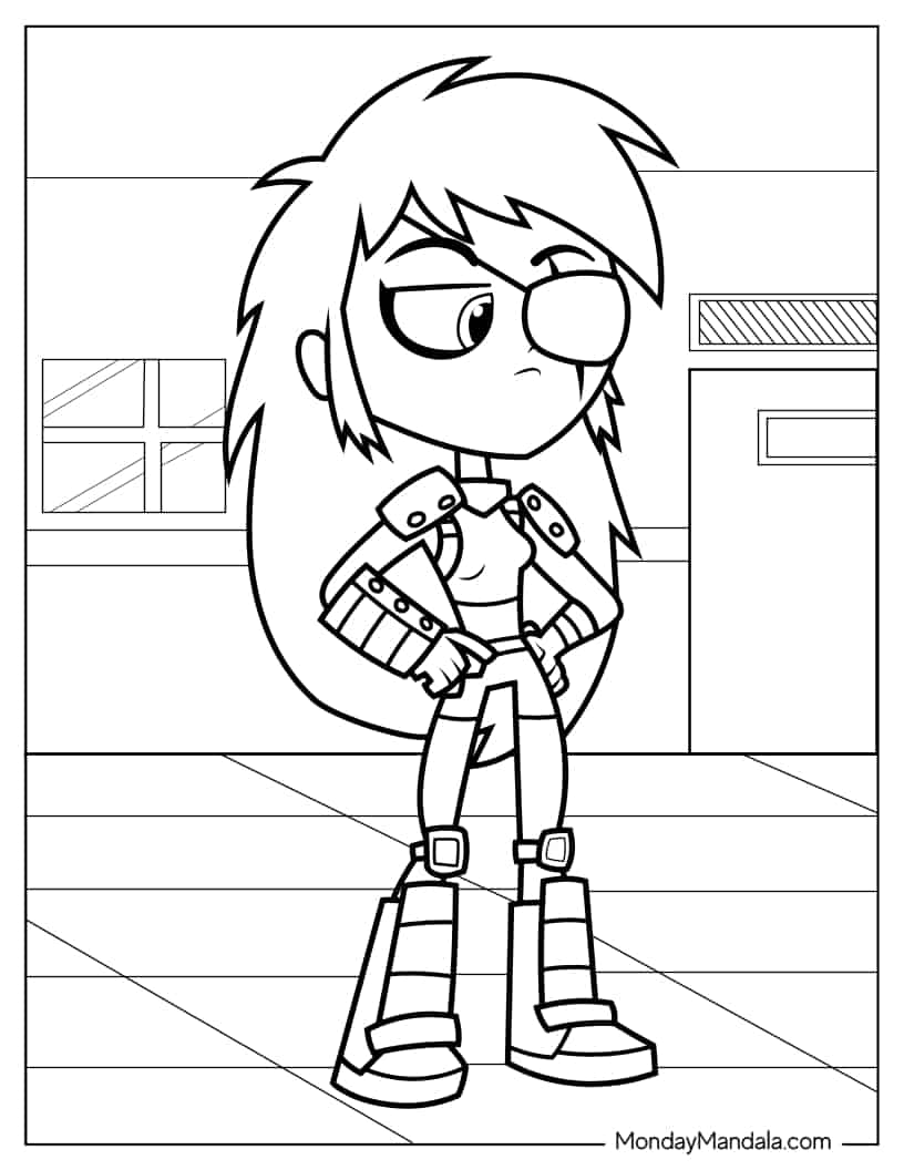 Rose Wilson Coloring Sheet coloring page