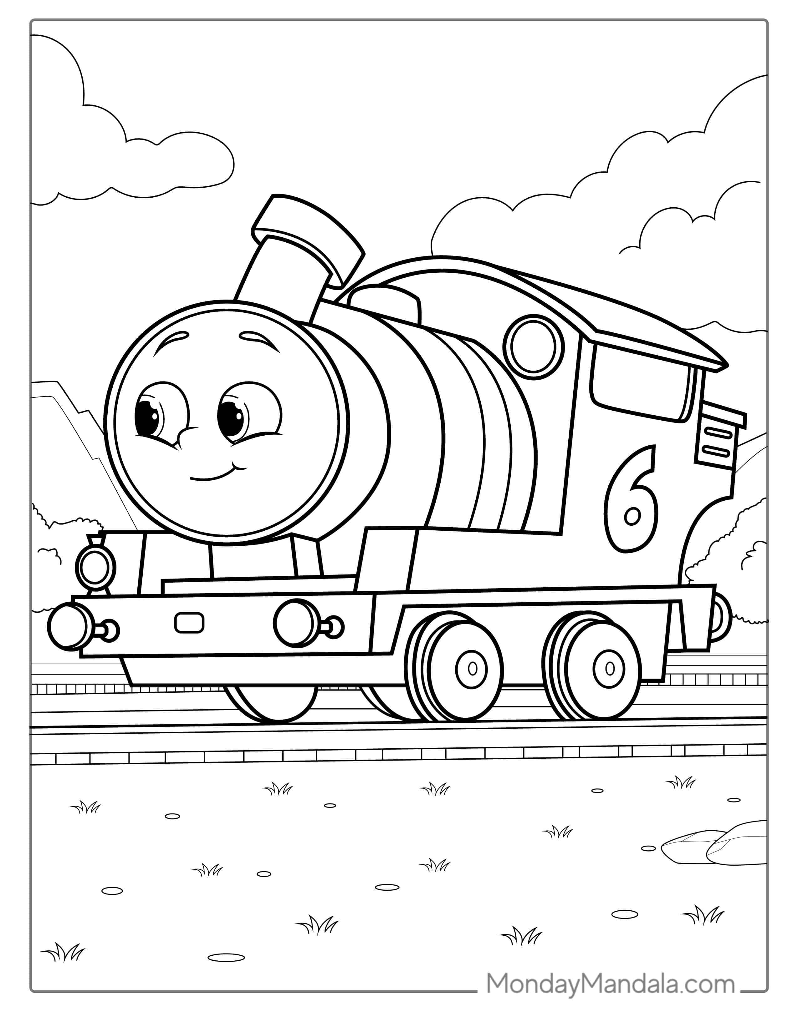 Coloring Page Of Percy From Thomas And Friends coloring page