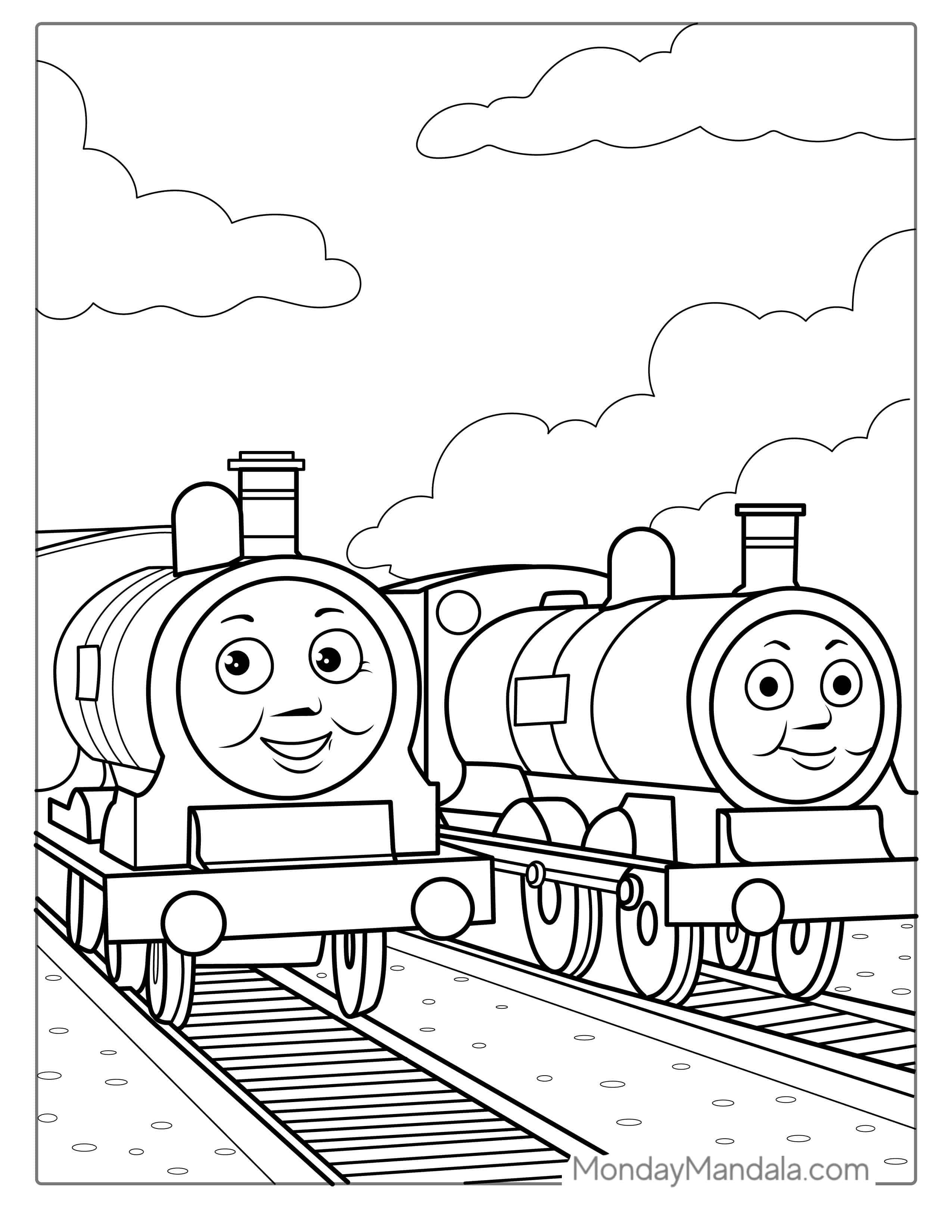 Donald And Douglas Coloring Sheet coloring page
