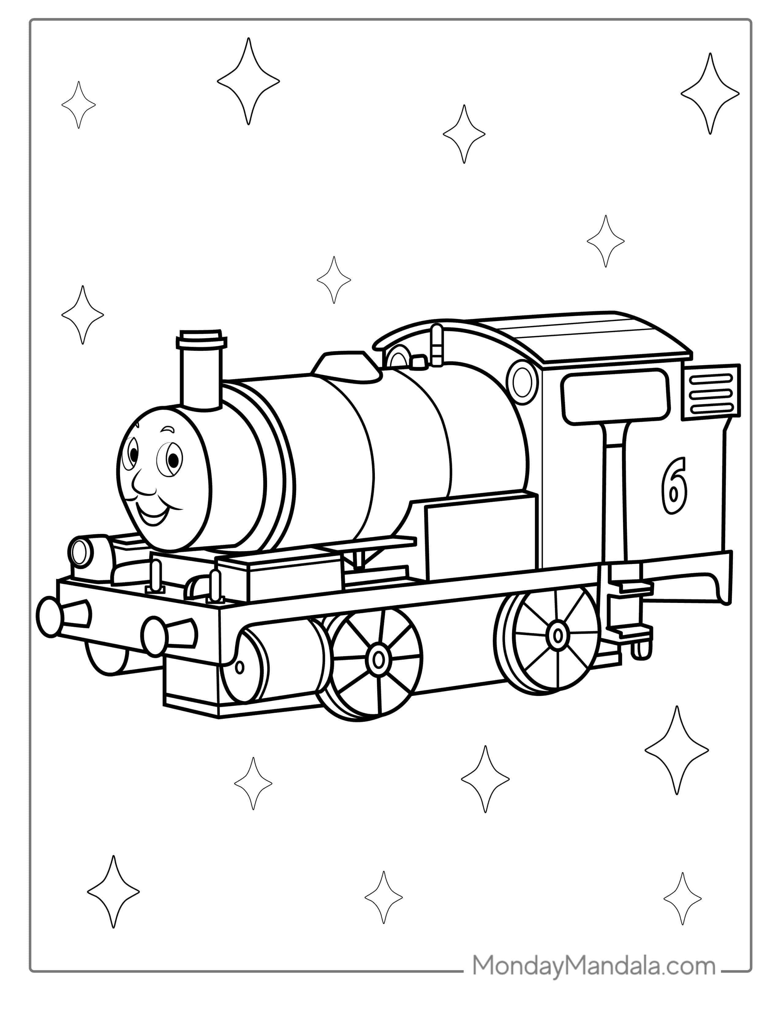 Easy Coloring Page Of Percy The Train coloring page