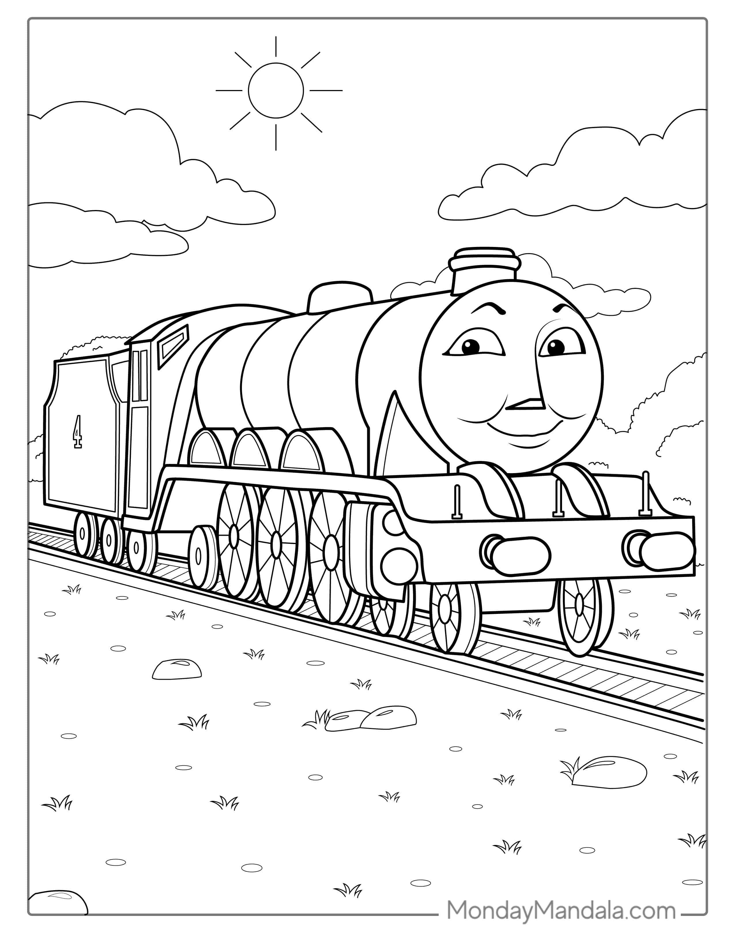 Gordon From Thomas And Friends Coloring Page coloring page