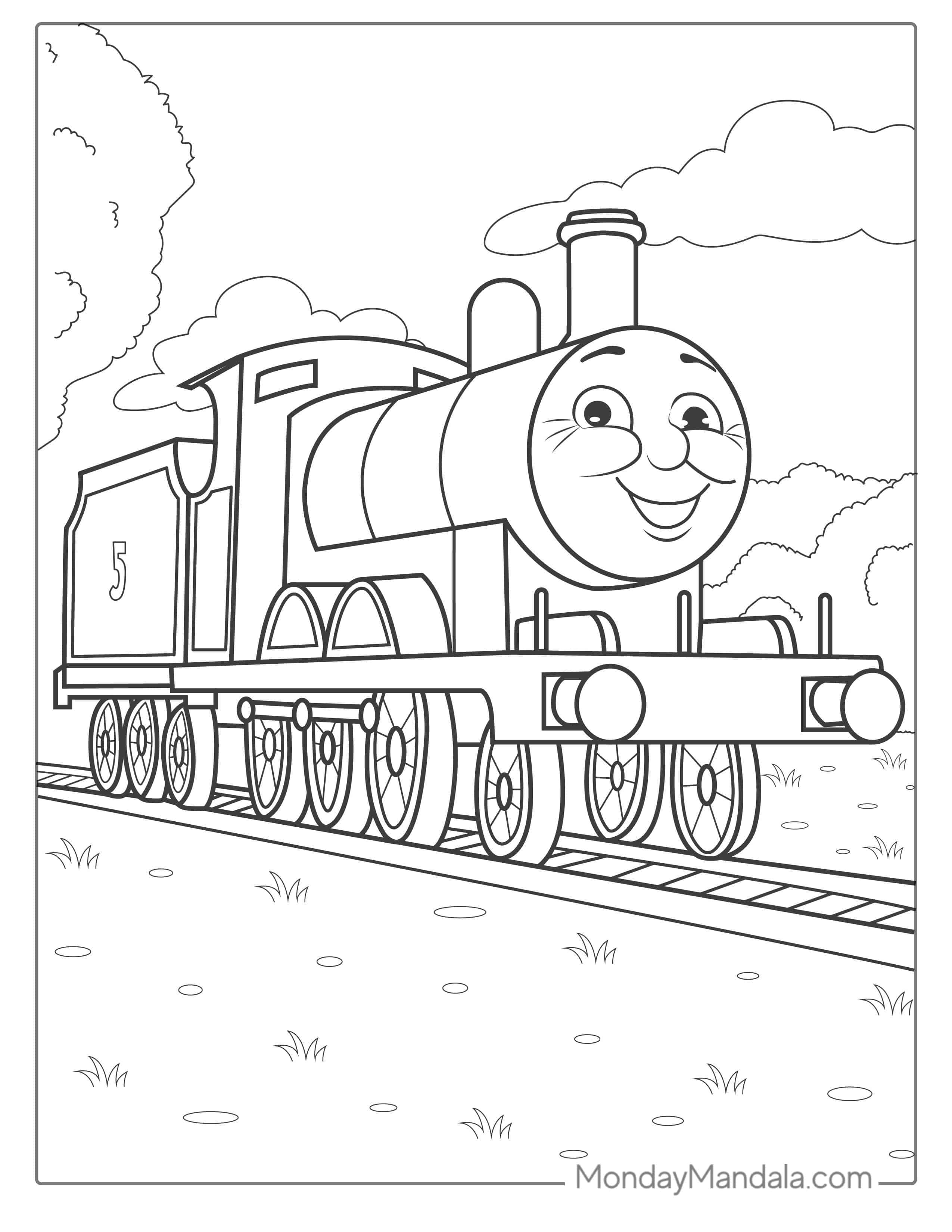 James The Train From Thomas And Friends coloring page